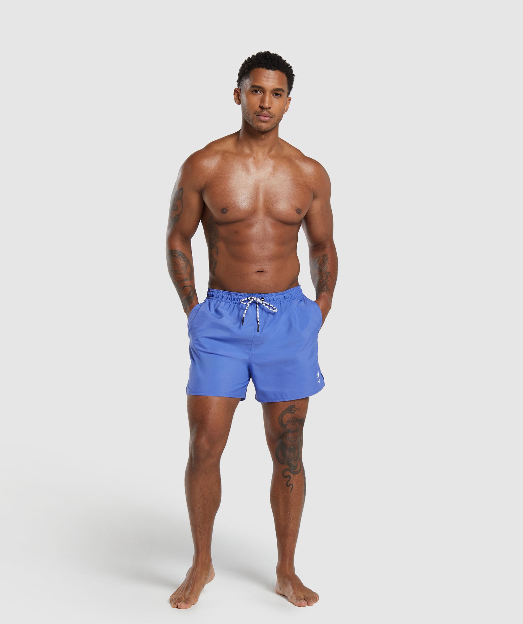 5" Swim Short in Iris Blue - view 4