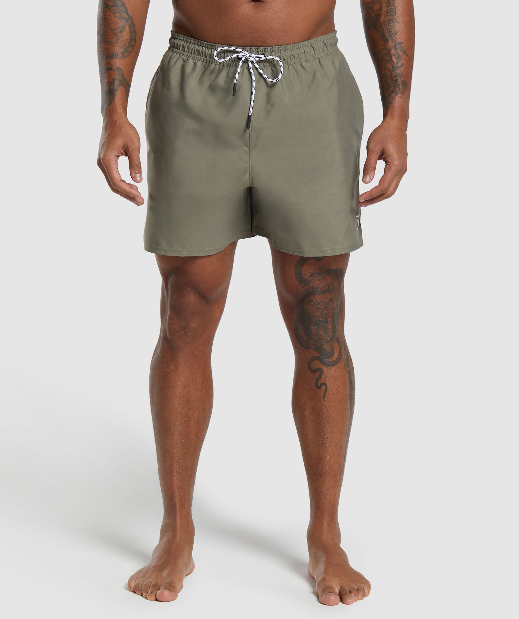 5" Swim Short in Utility Green - view 1