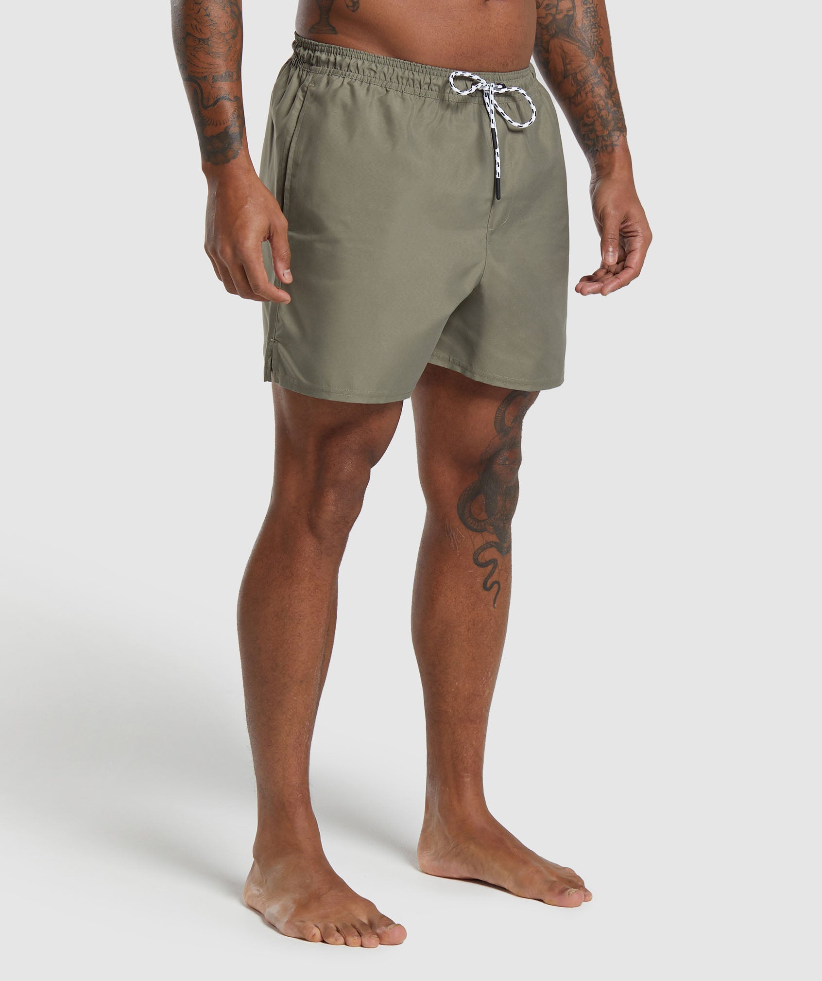 5" Swim Short in Utility Green - view 3