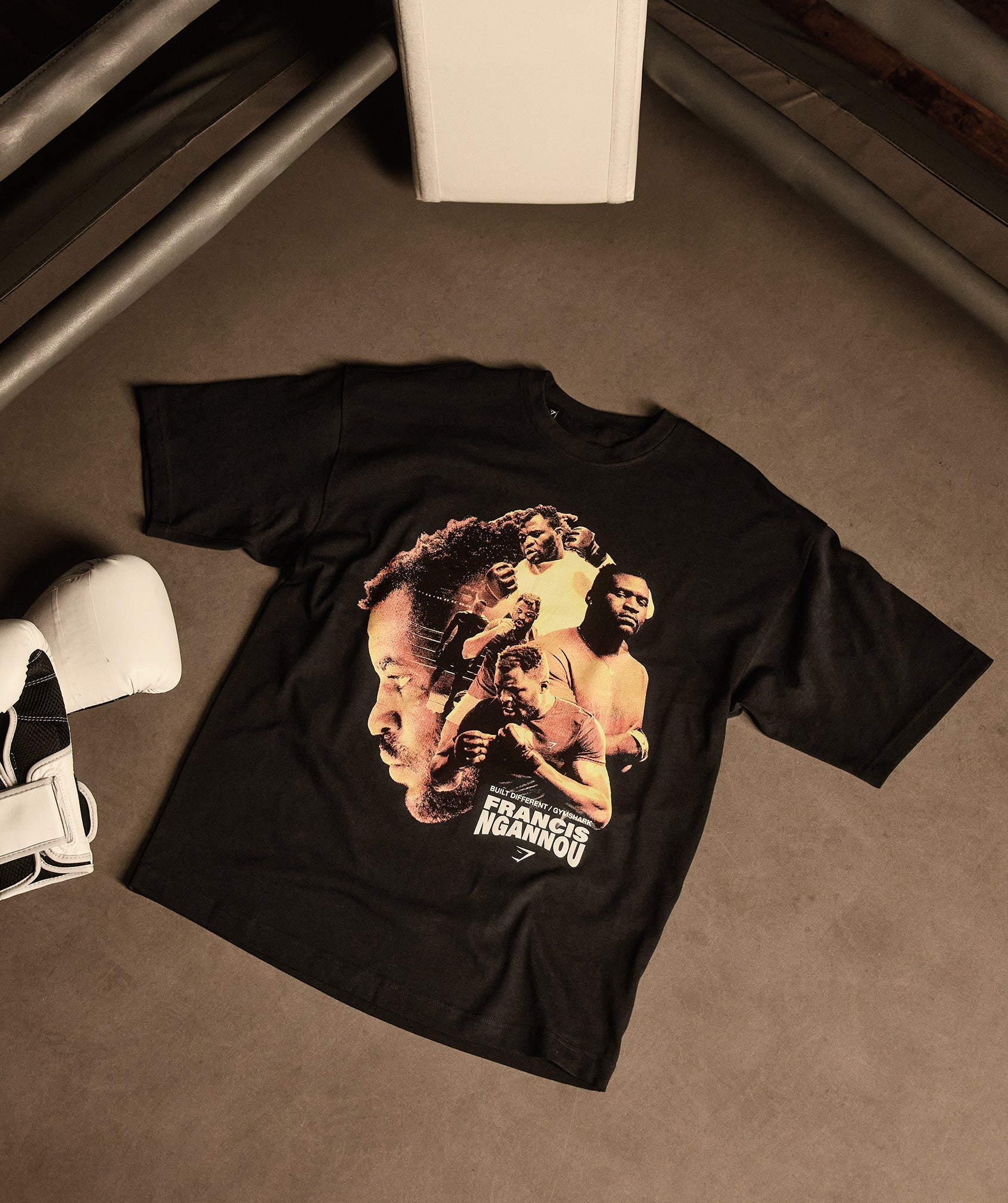 GS x Francis Ngannou Graphic Tee in Black - view 4