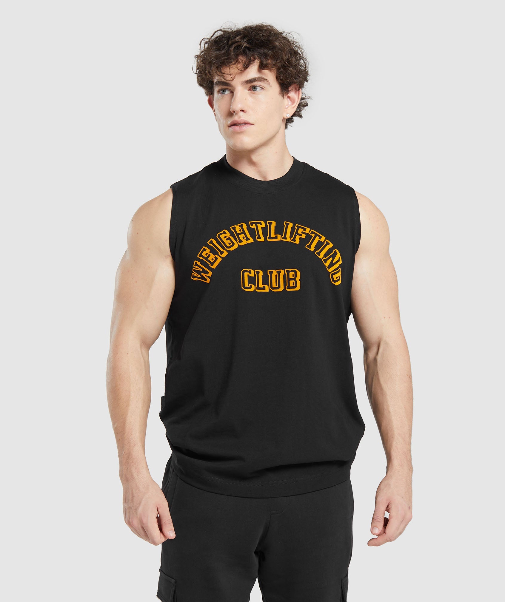 Weightlifting Club Tank in Black - view 1