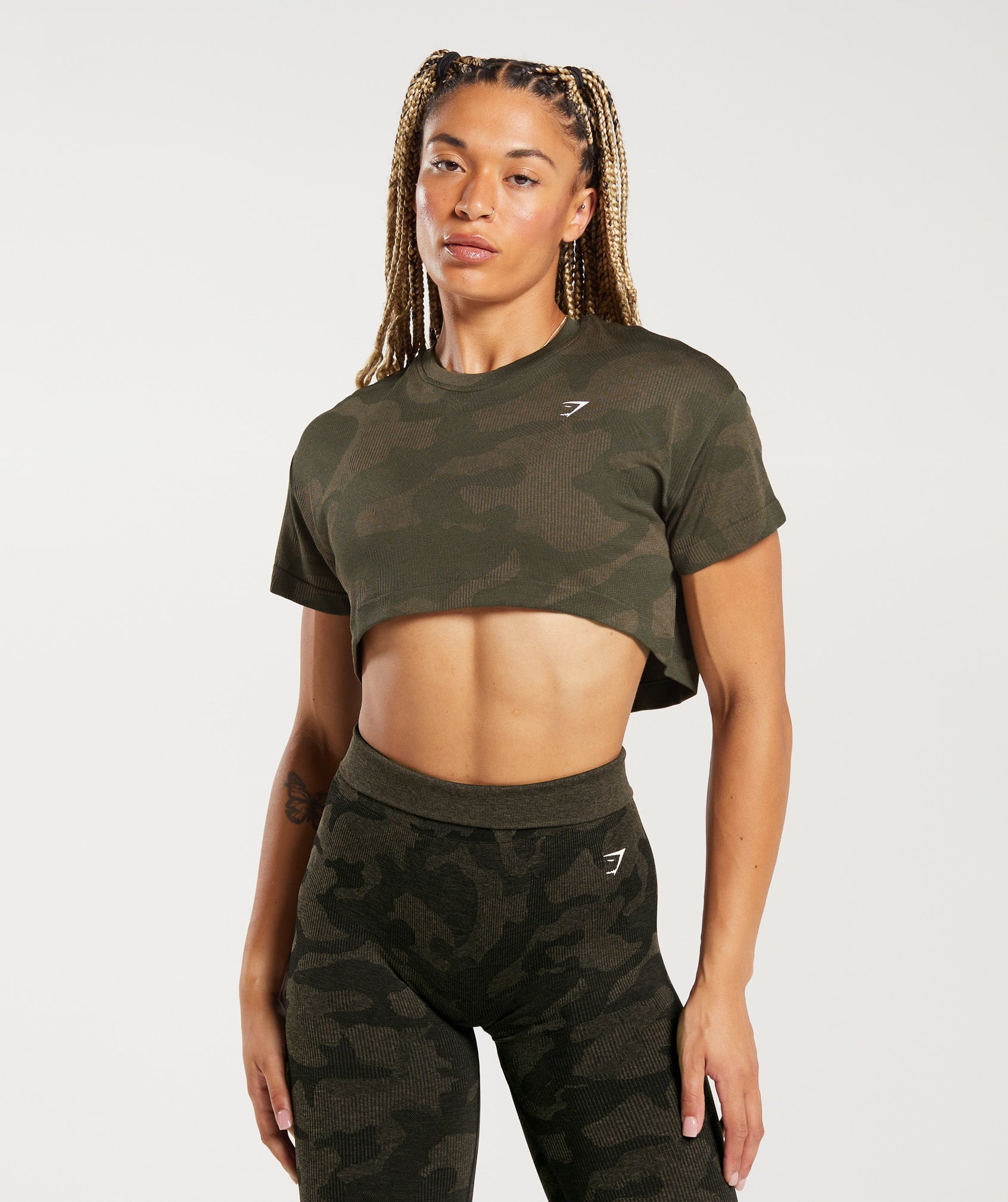 Gymshark, Pants & Jumpsuits, Gymshark Camo Seamless Leggings