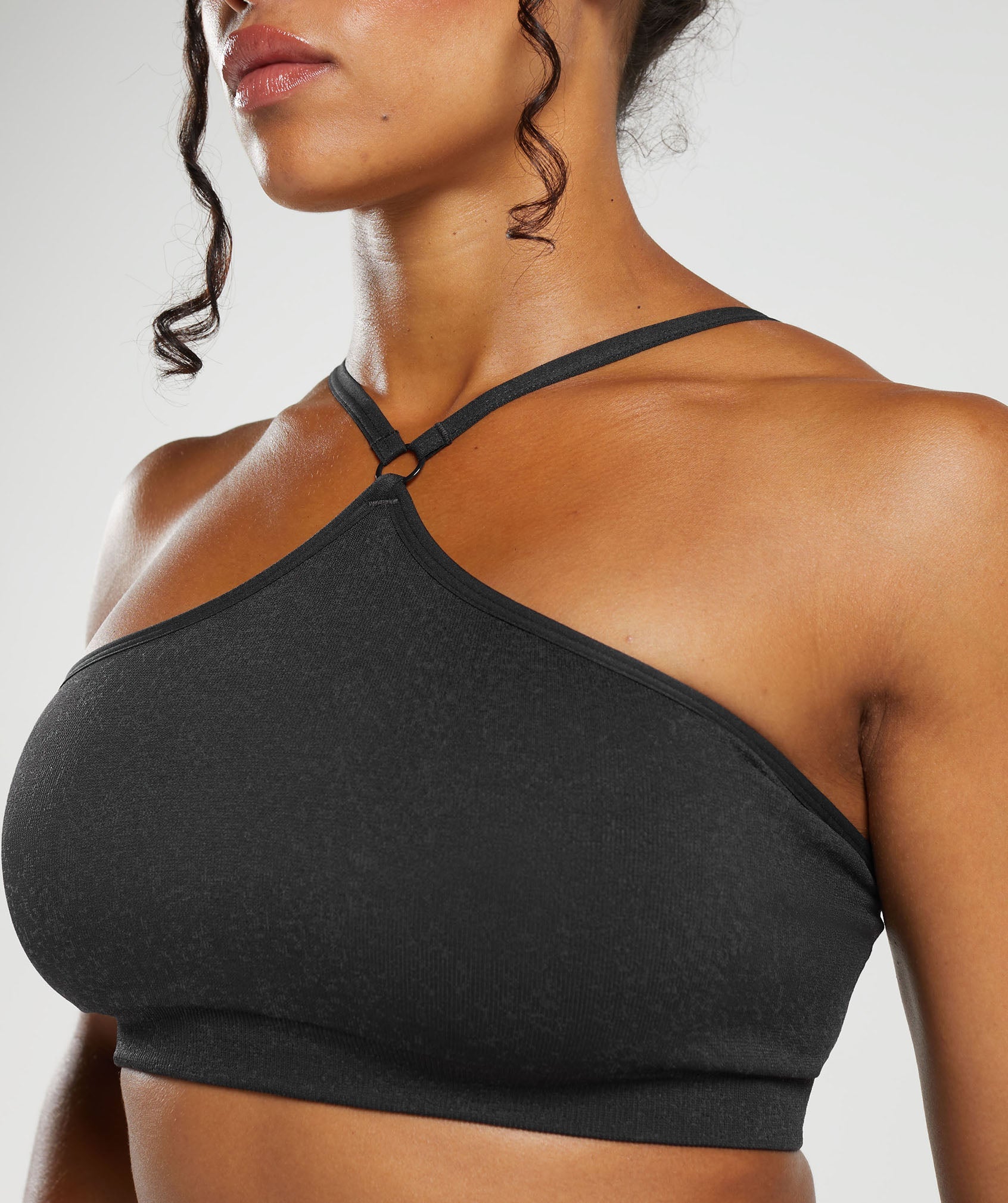 Classic Seamless 2.0 Halter Neck Bralette Cool Brown Marl