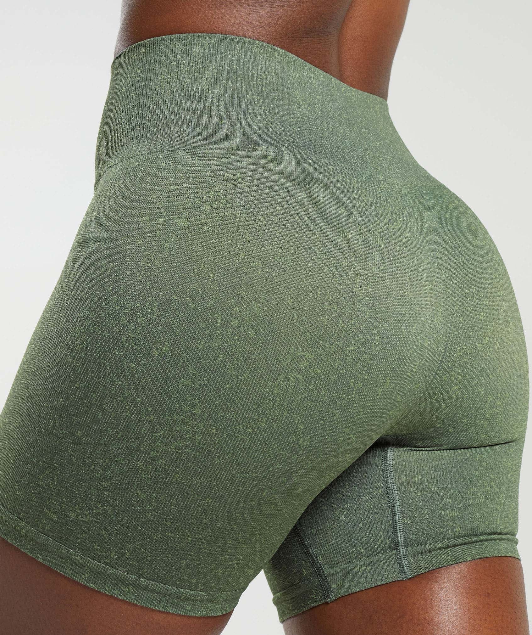 Gymshark Adapt Fleck Seamless Leggings - Dusk Green/Light Sage