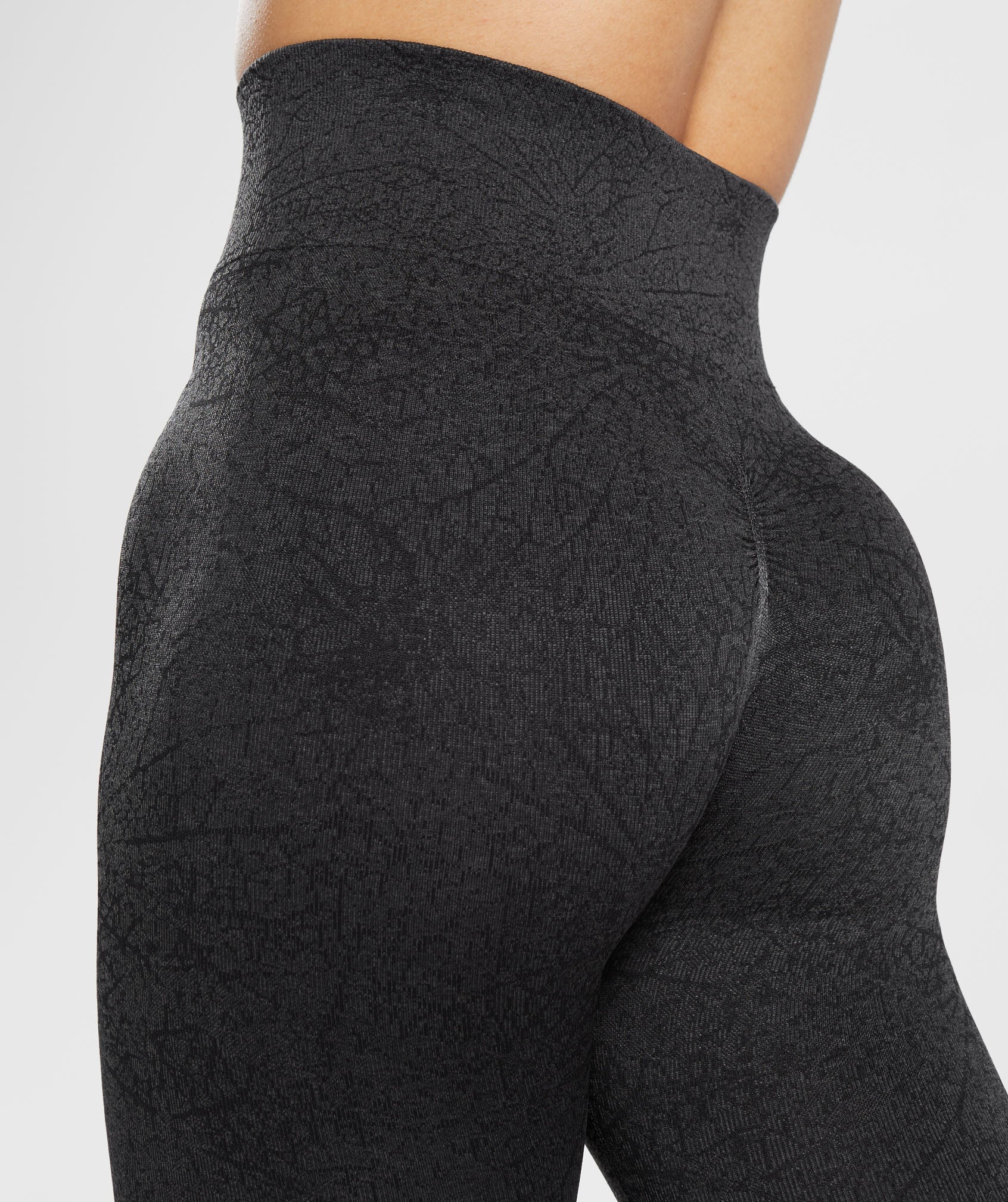 Adapt Pattern Seamless Leggings in Black/Graphite Grey - view 6