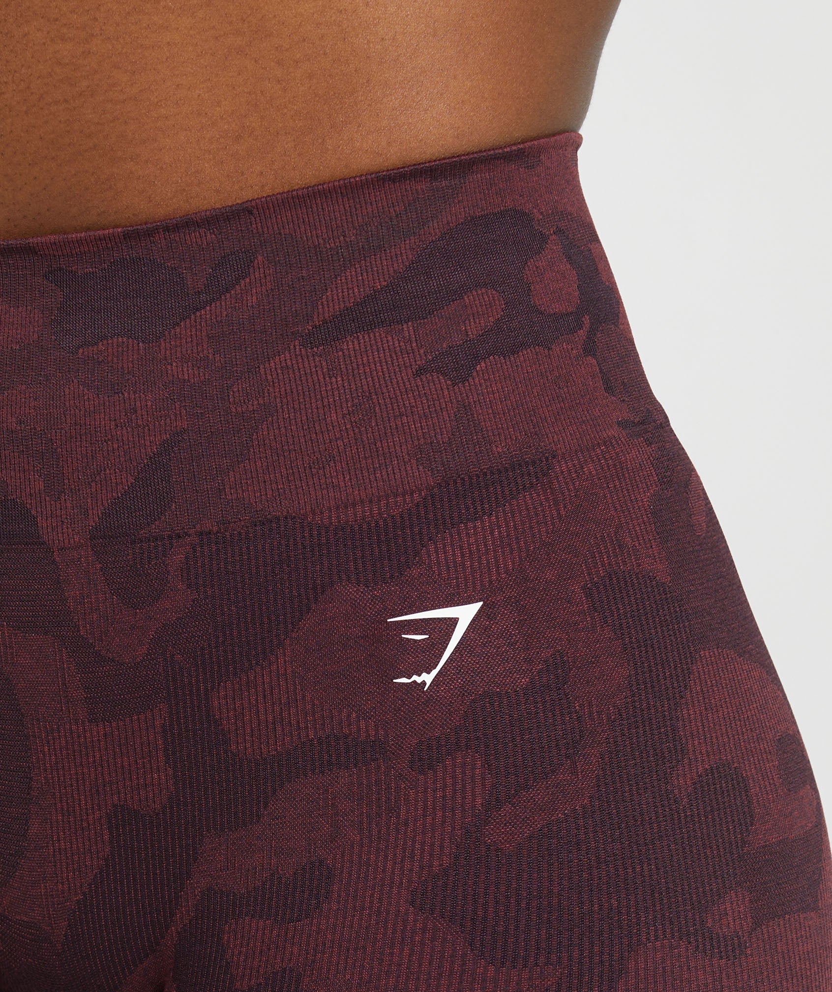 Adapt Camo Seamless Leggings in Plum Brown/Burgundy Brown - view 5