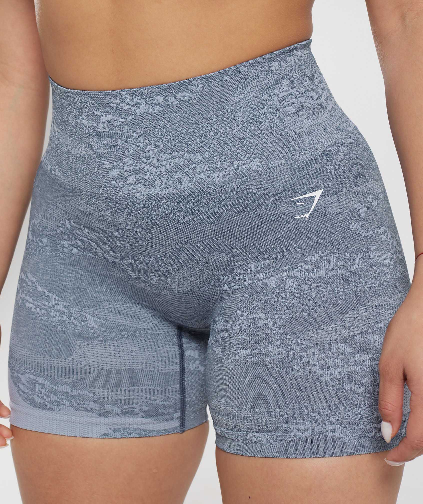 Adapt Camo Seamless Shorts in Stone Grey/Evening Blue - view 5