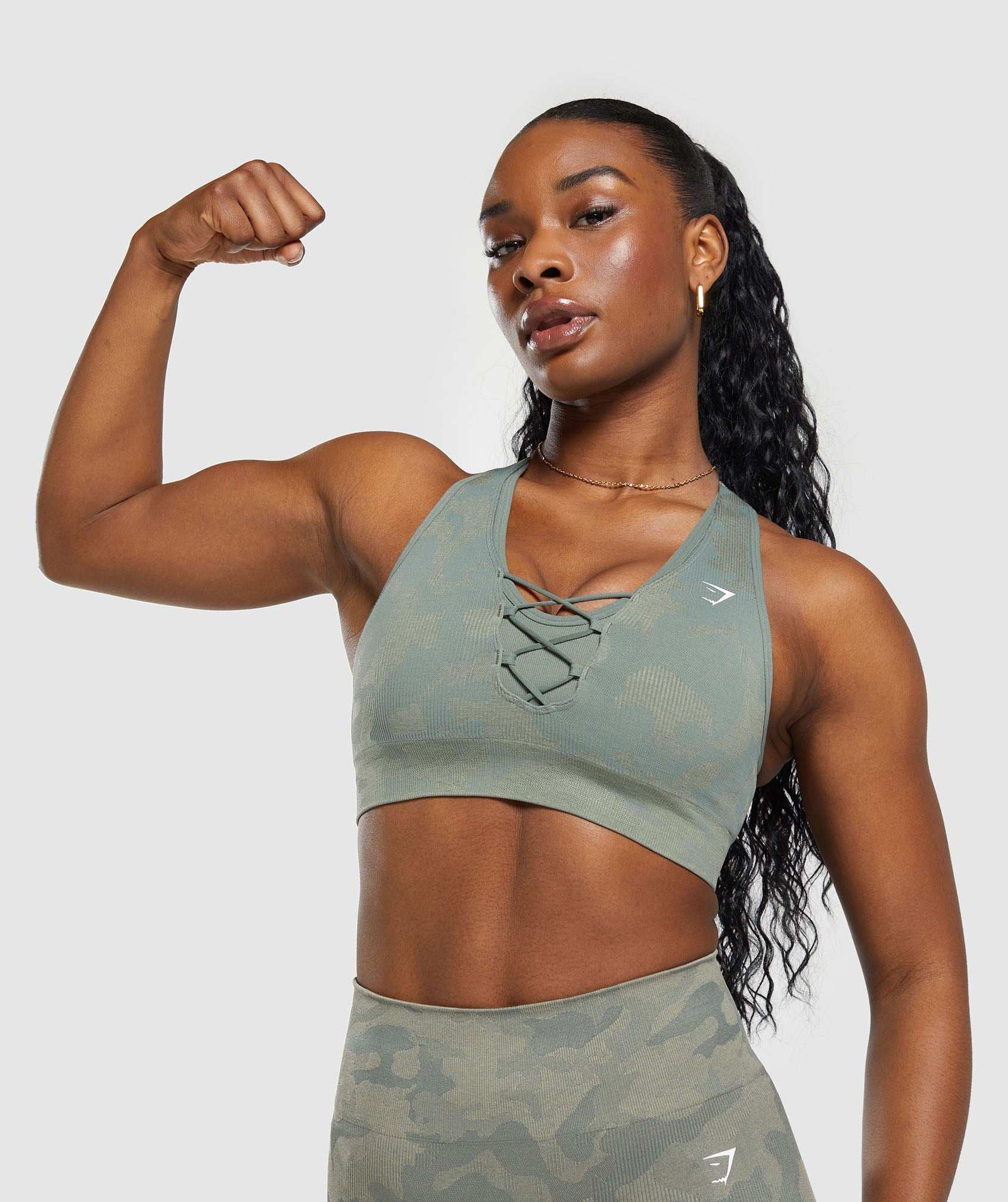 Gymshark Adapt Camo Sports Bra Green - $38 (24% Off Retail) - From Robyn