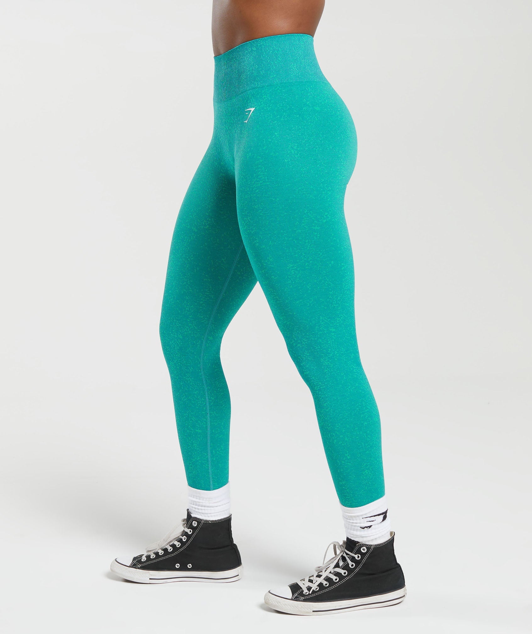 Adapt Fleck Seamless Leggings in Jewel Green - view 3