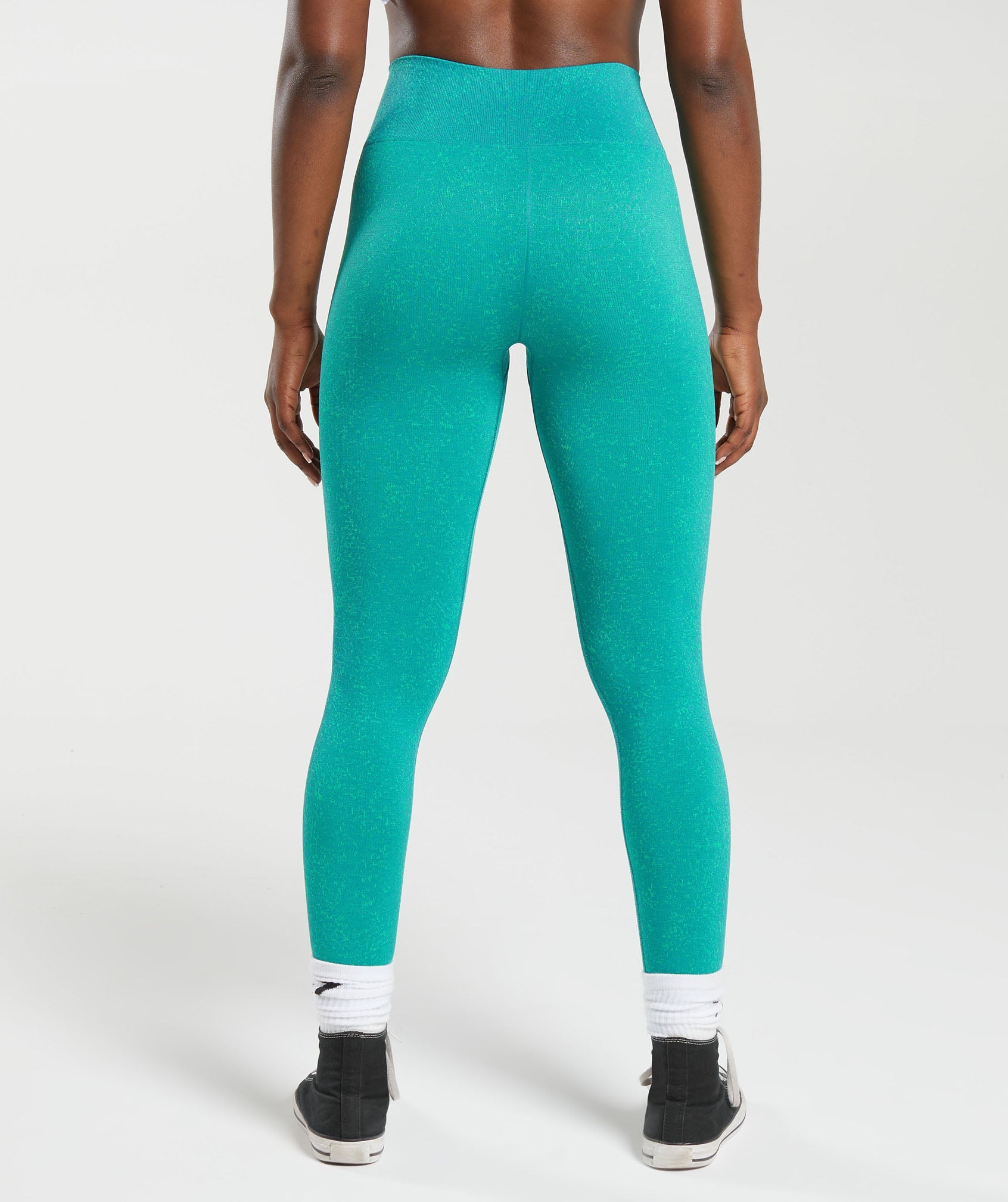 Adapt Fleck Seamless Leggings in Jewel Green - view 2