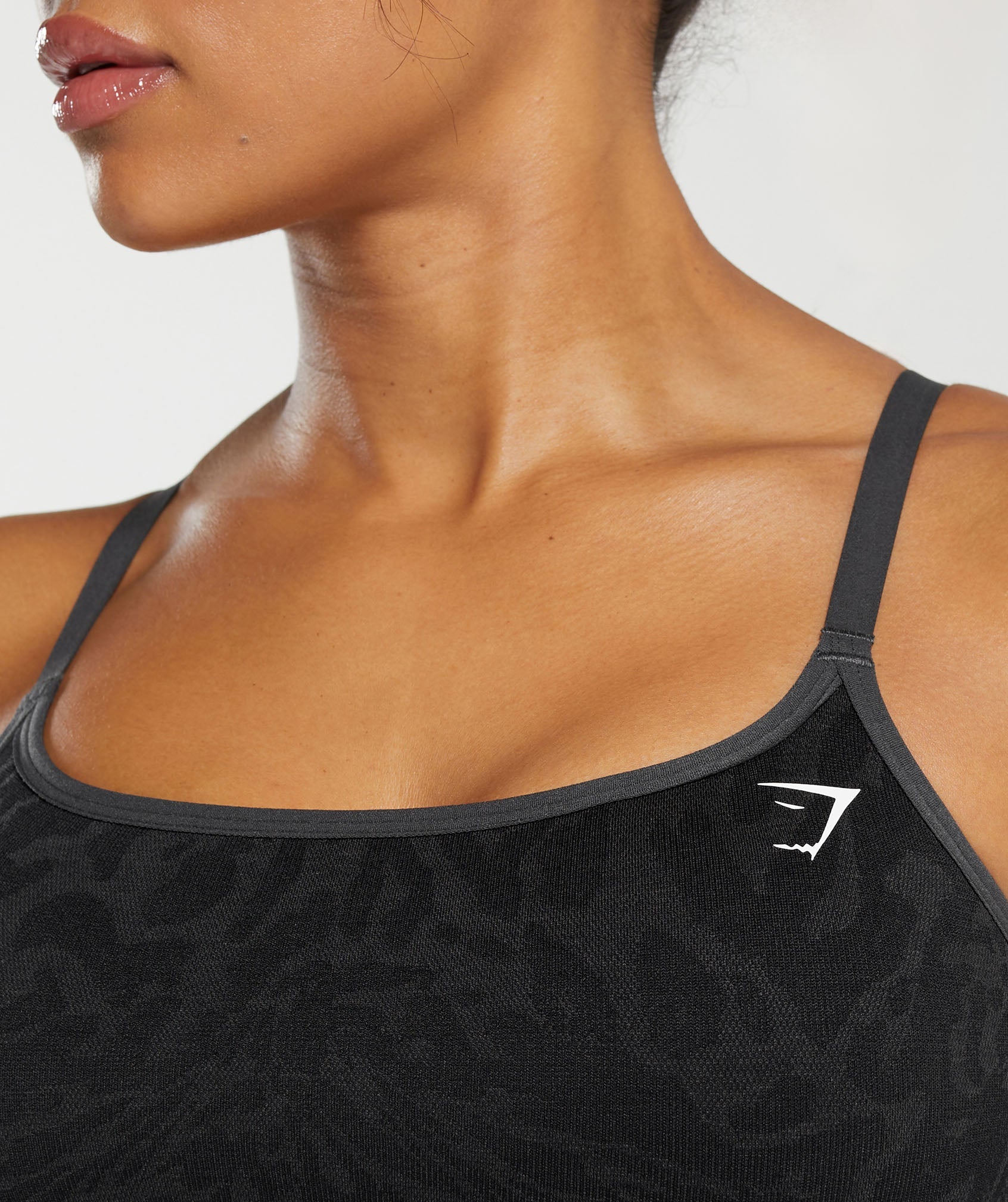 Adapt Safari Seamless Sports Bra in Black/Asphalt Grey - view 5