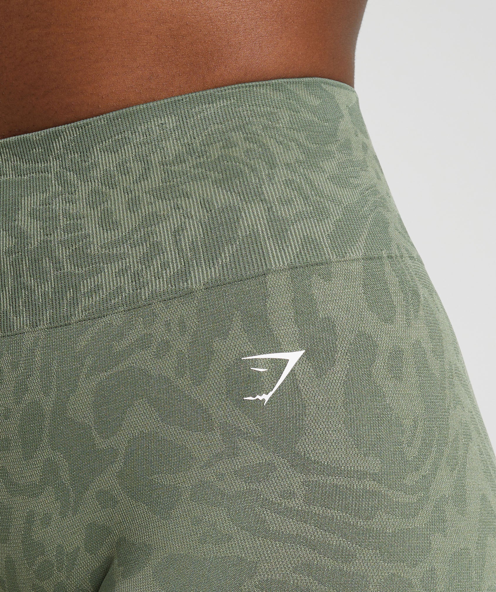 Adapt Safari Tight Shorts in Force Green/Faded Green - view 5