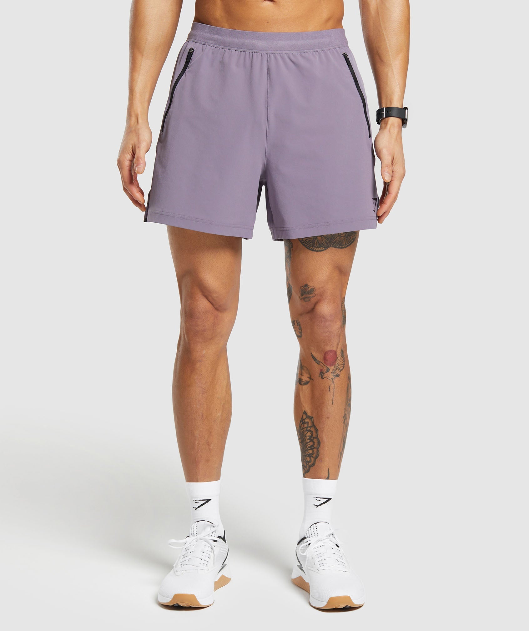 Apex 5" Hybrid Short in Fog Purple - view 1