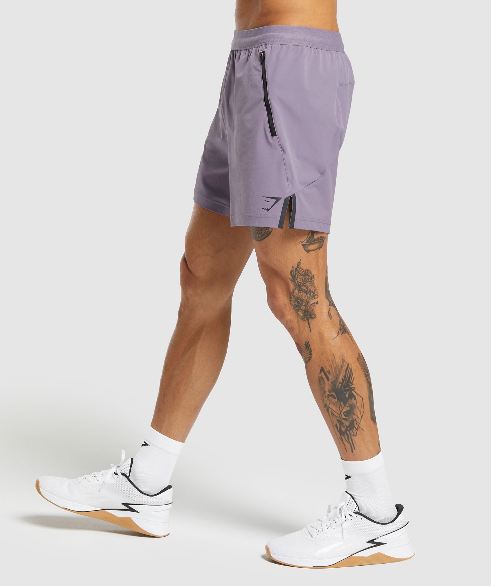 Apex 5" Hybrid Short in Fog Purple - view 3