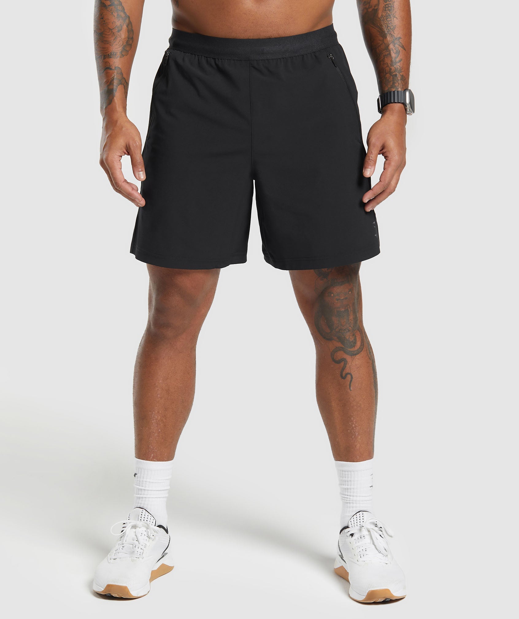Apex 7" Hybrid Shorts en Black