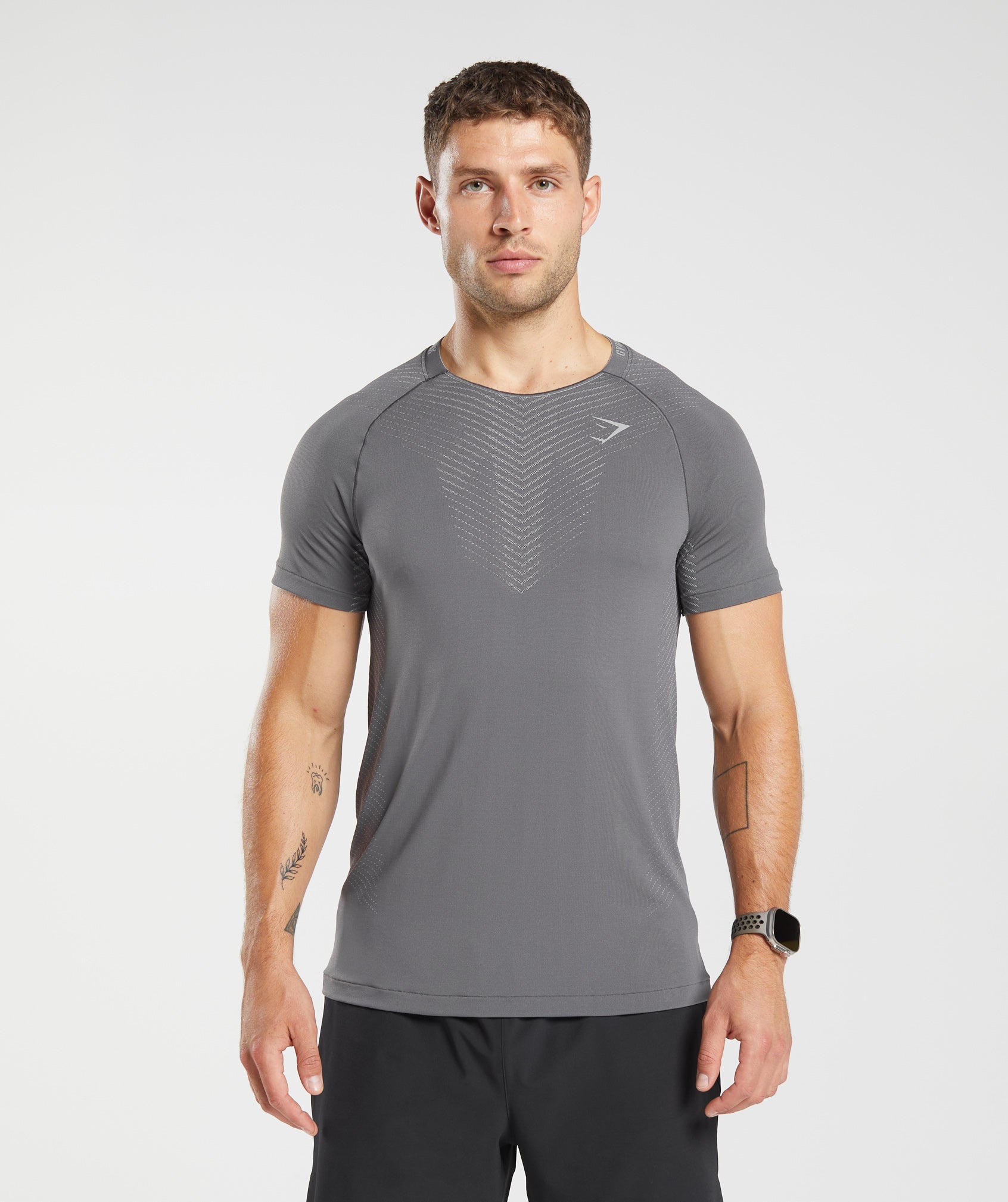 Apex Seamless T-Shirt in Dark Grey/Smokey Grey - view 1