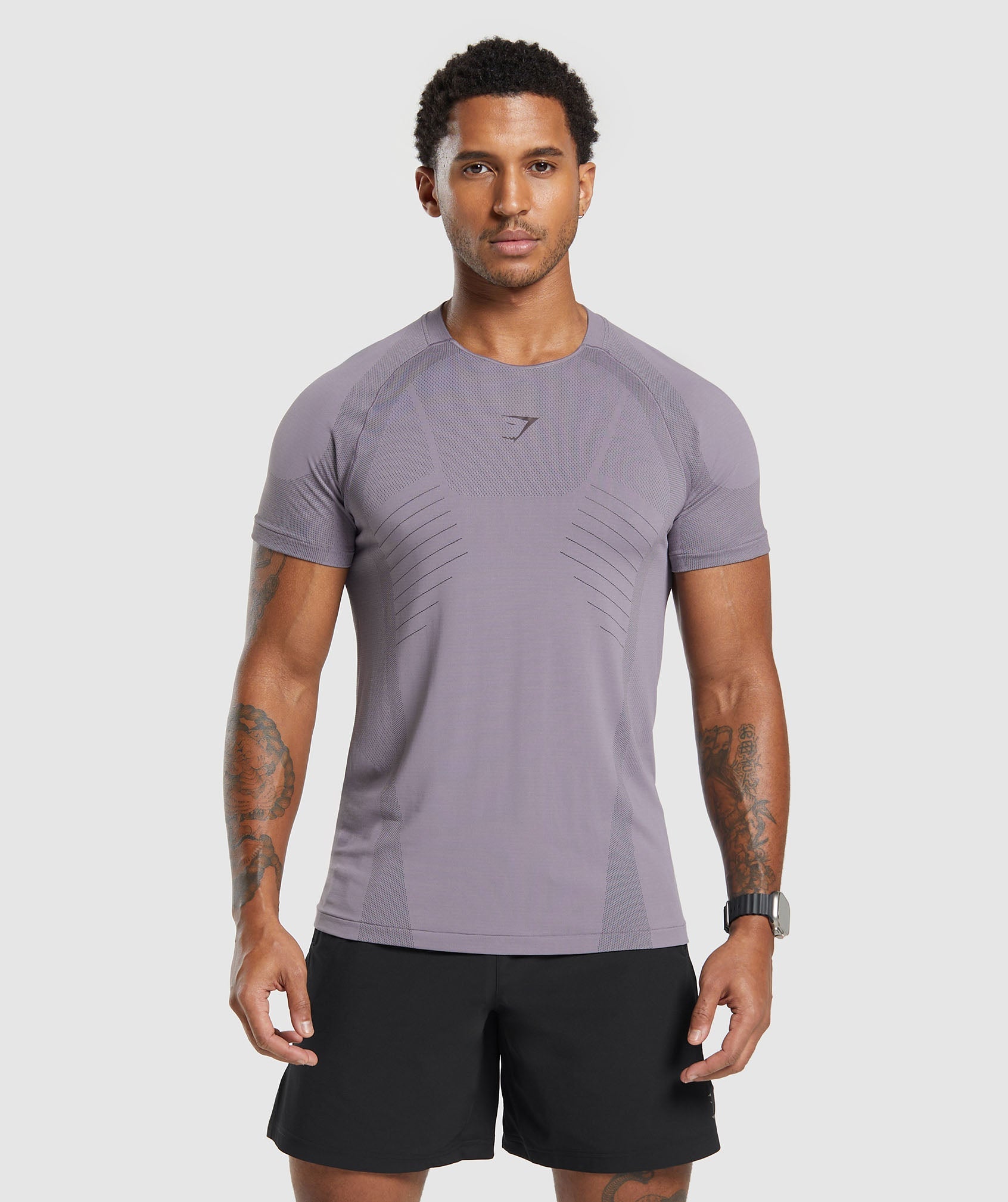 Apex Seamless T-Shirt in Fog Purple/Greyed Purple