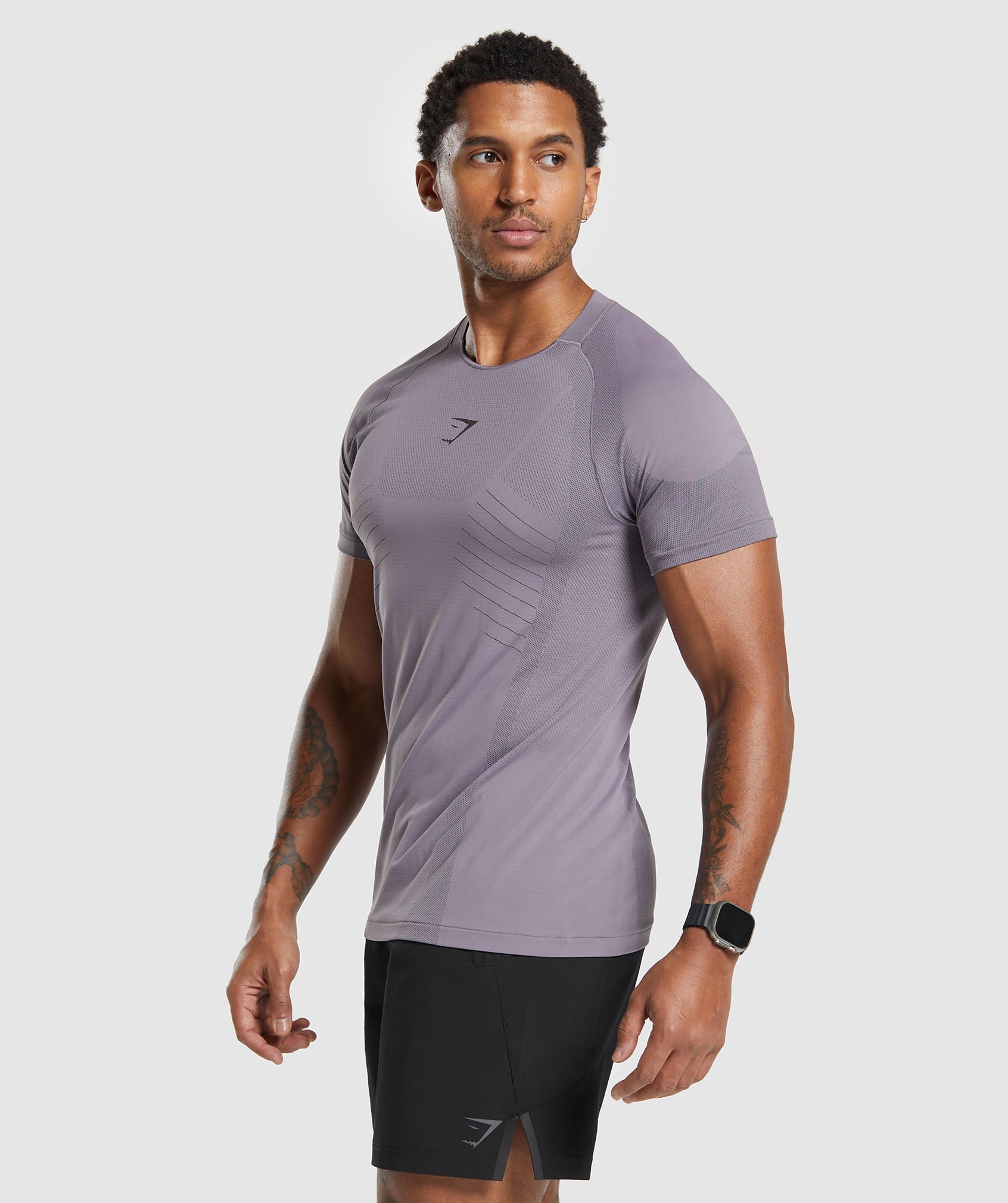 Apex Seamless T-Shirt in Fog Purple/Greyed Purple - view 3