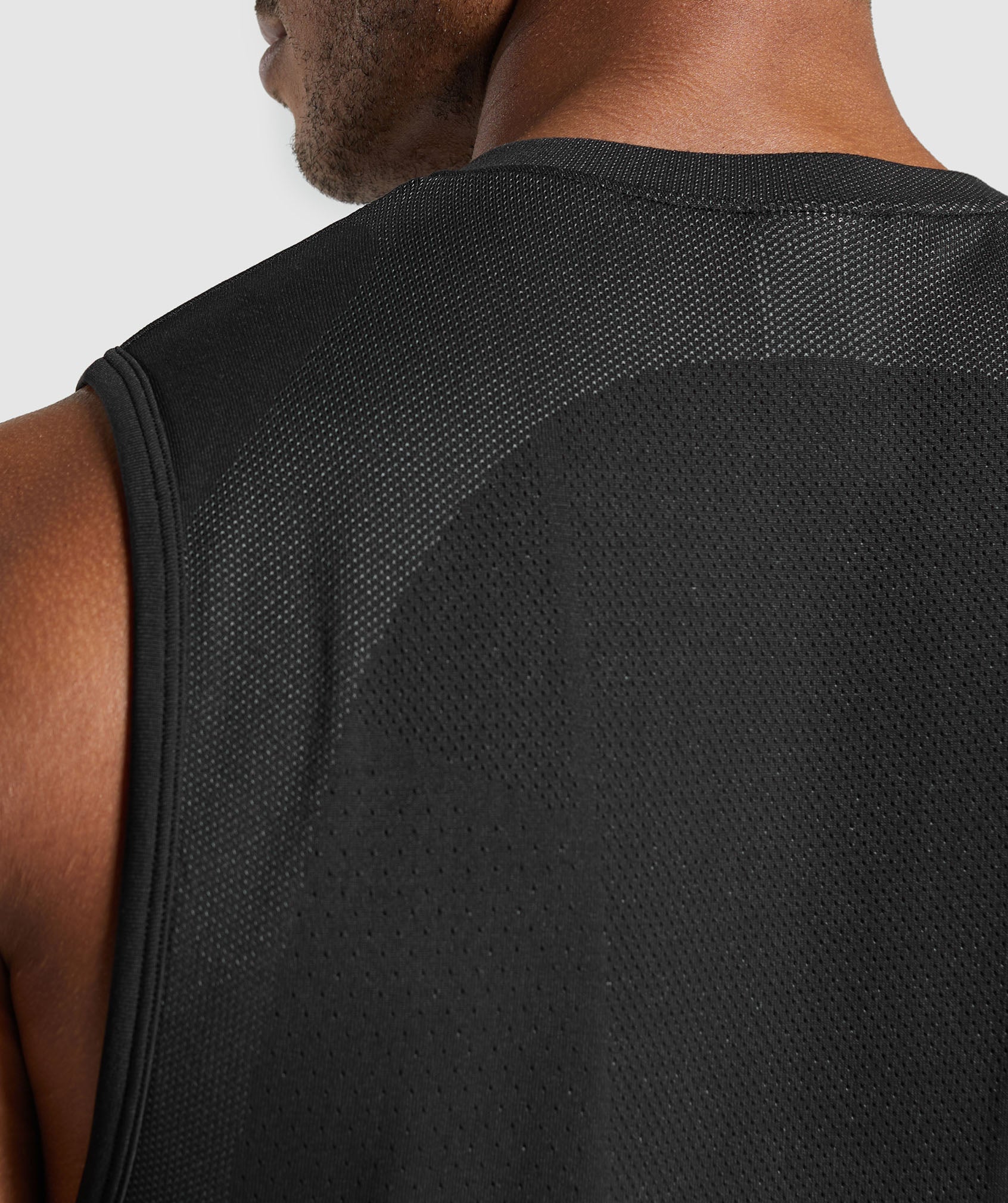 Apex Seamless Tank in Black/Dark Grey - view 5