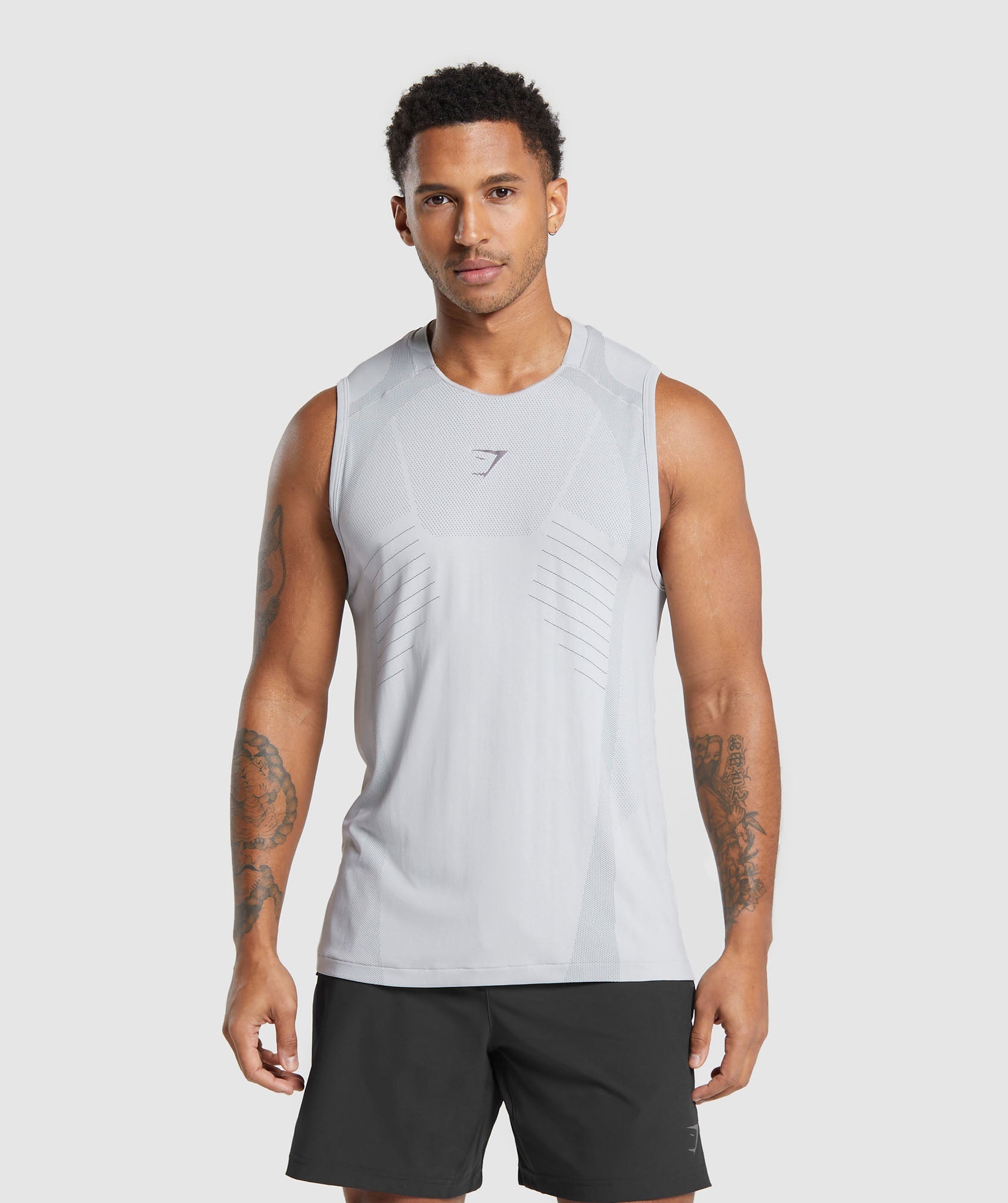 Men's Novelty Tanks Tops(Black/Off White,S) at  Men's