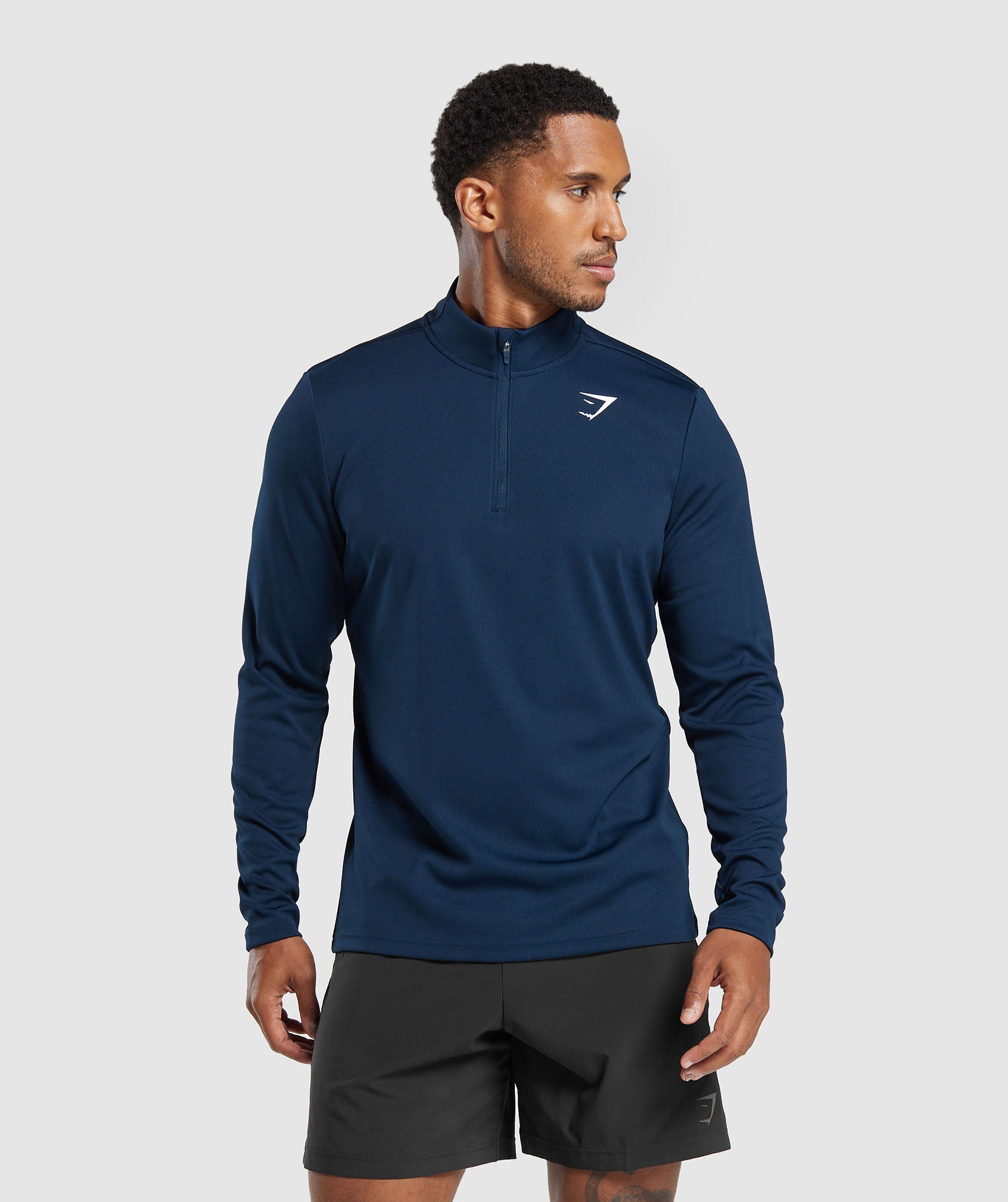 Arrival 1/4 Zip Pullover in Navy - view 1