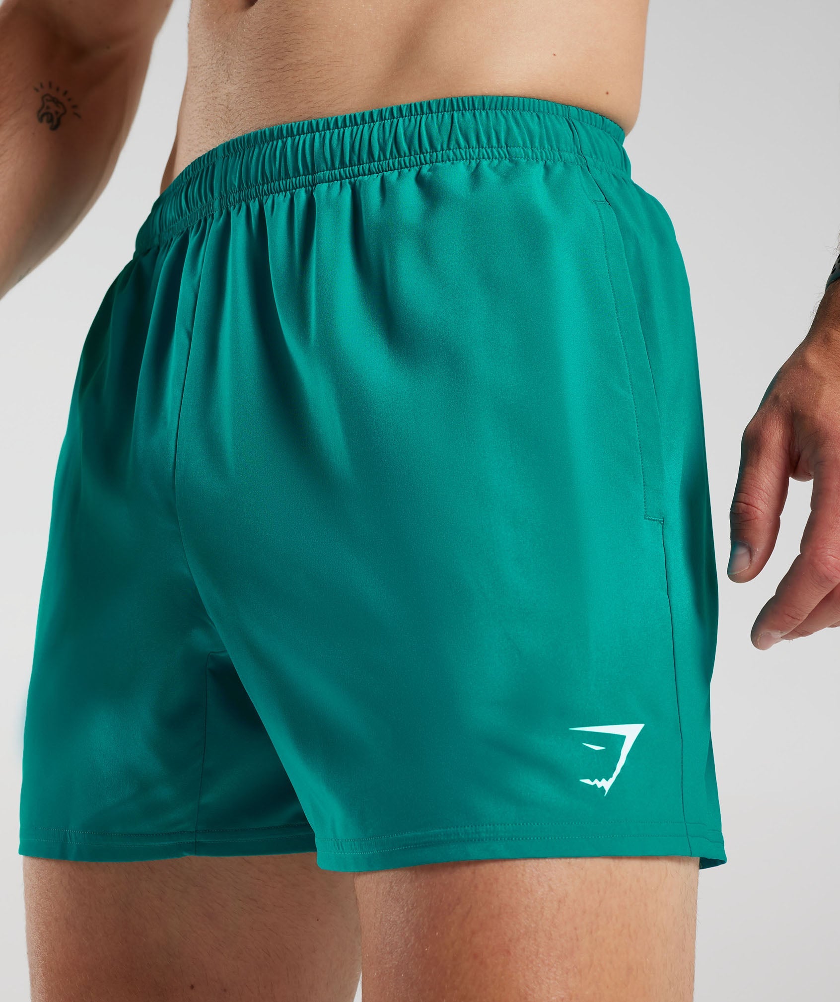 Arrival 5" Shorts in Seafoam Blue - view 4