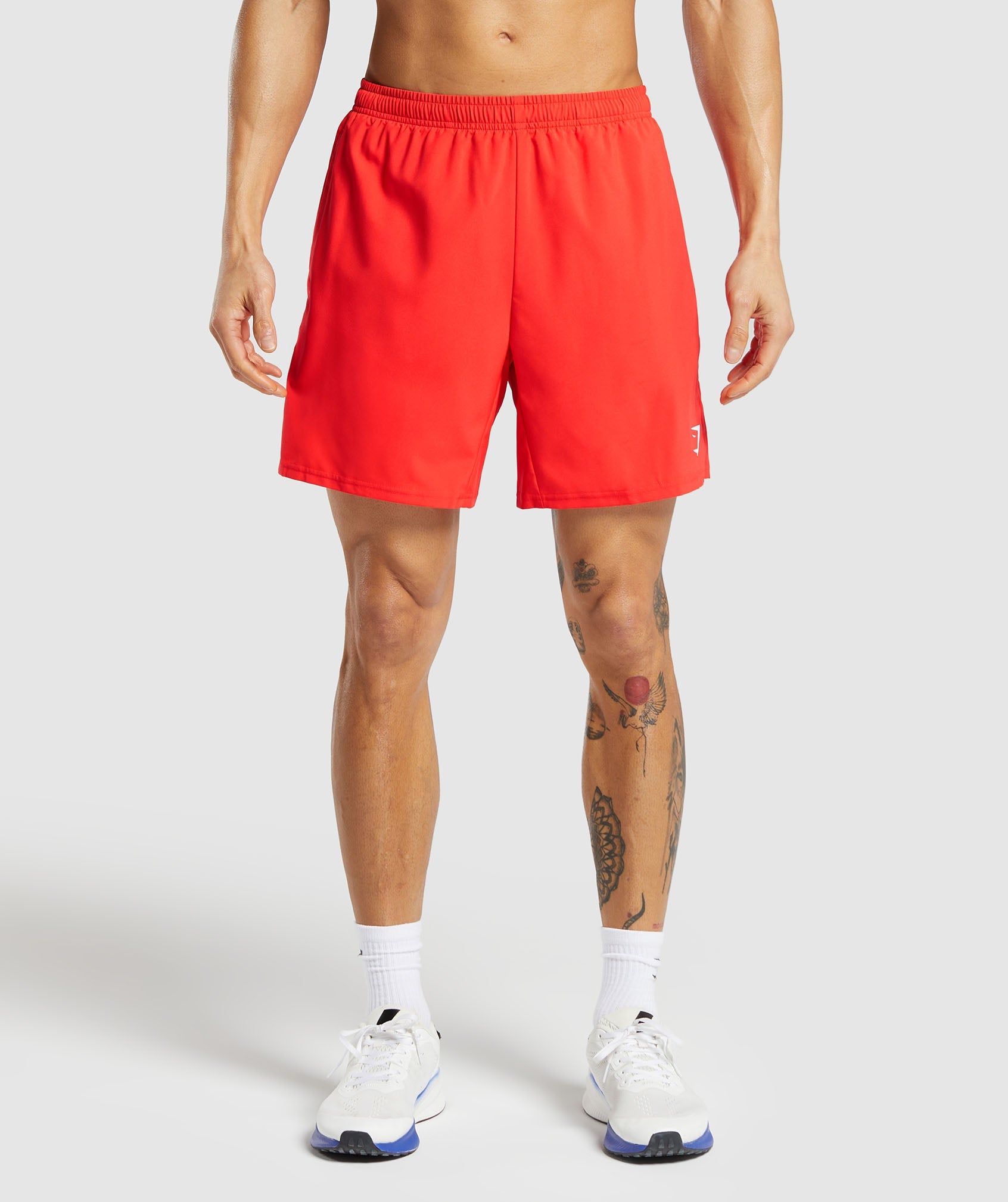 Arrival 7" Shorts in Pow Red