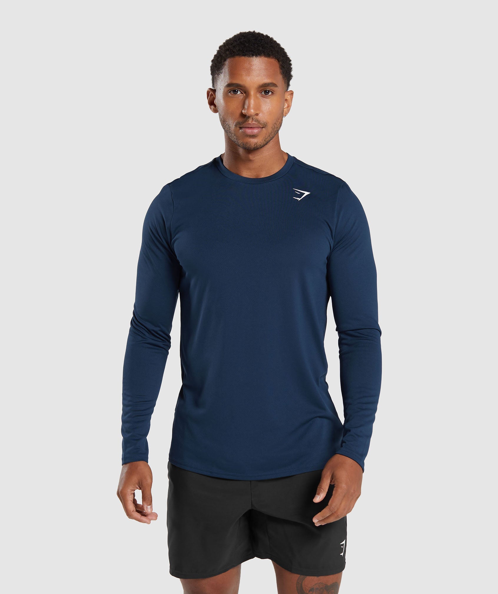 Arrival Long Sleeve T-Shirt in Navy - view 1