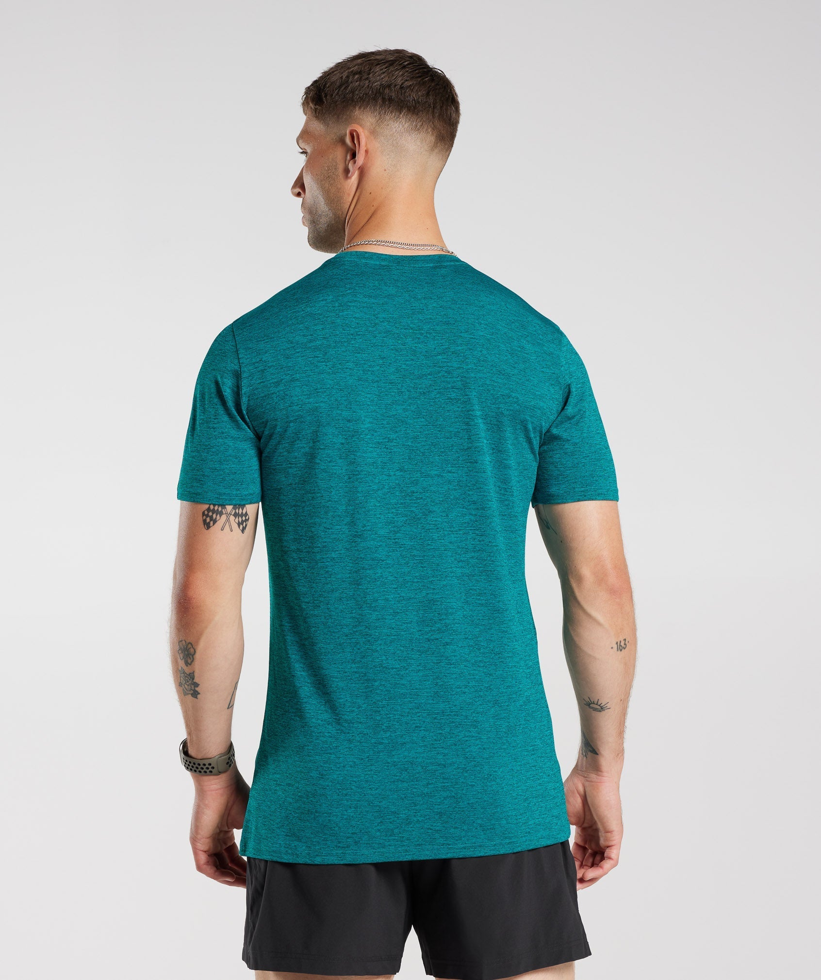 Arrival Marl T-Shirt in Seafoam Blue/Deep Teal Marl - view 2