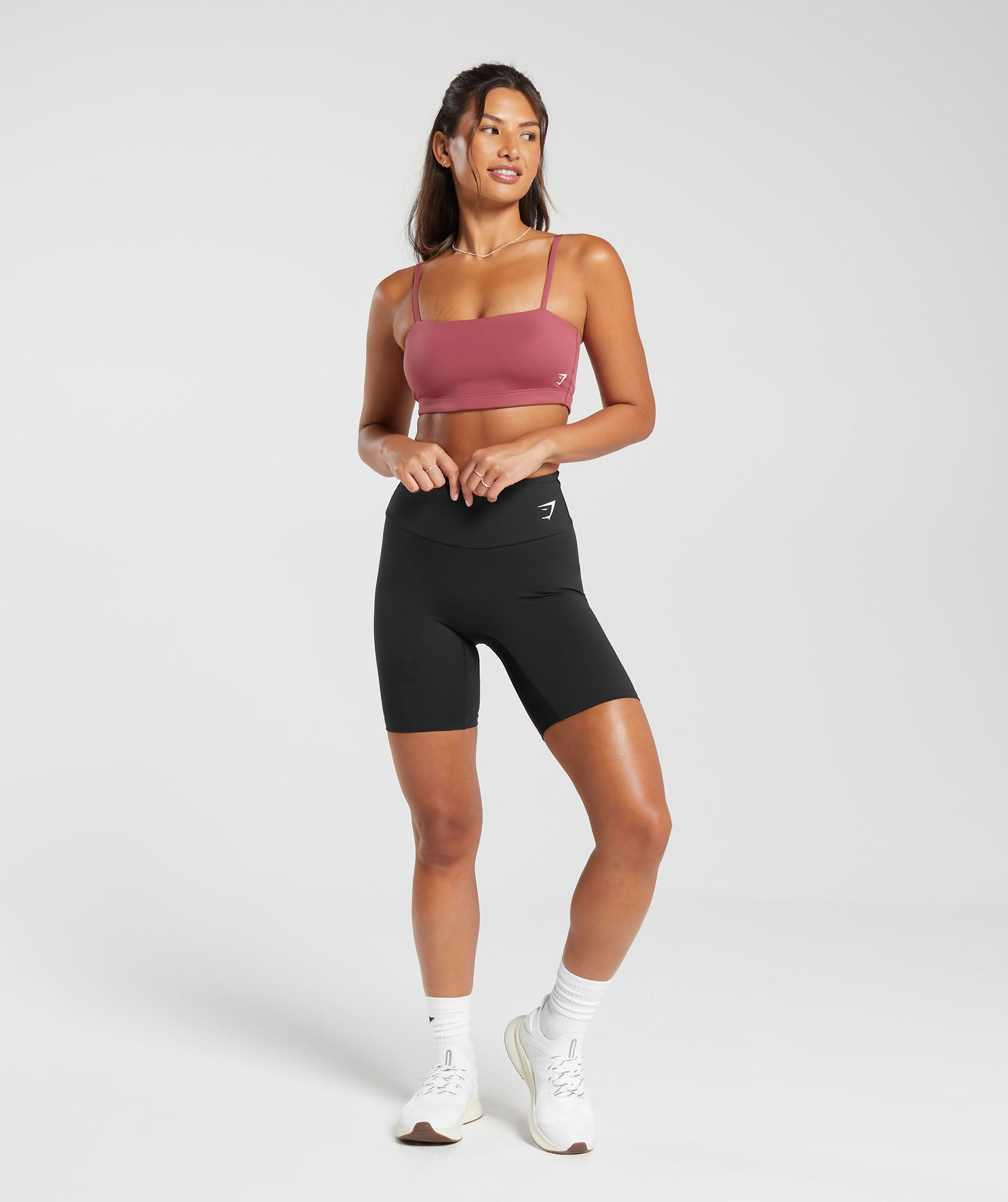 Bandeau Sports Bra in Soft Berry - view 4