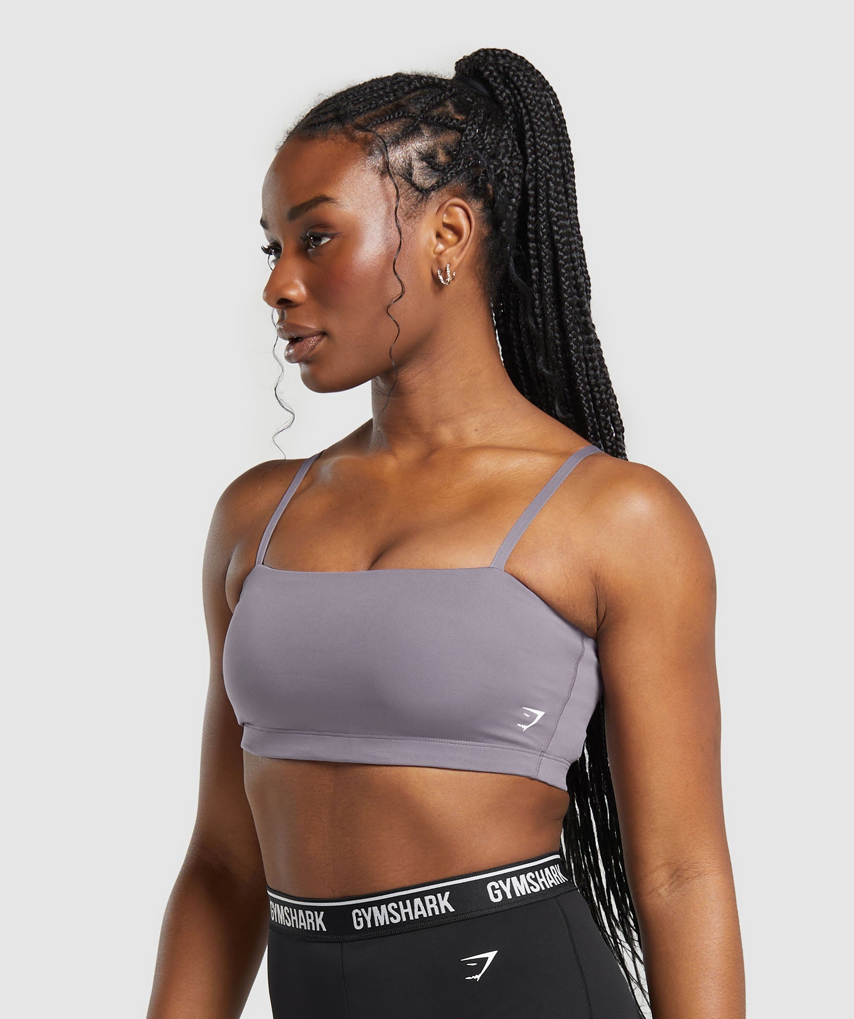 Bandeau Sports Bra in Fog Purple - view 3