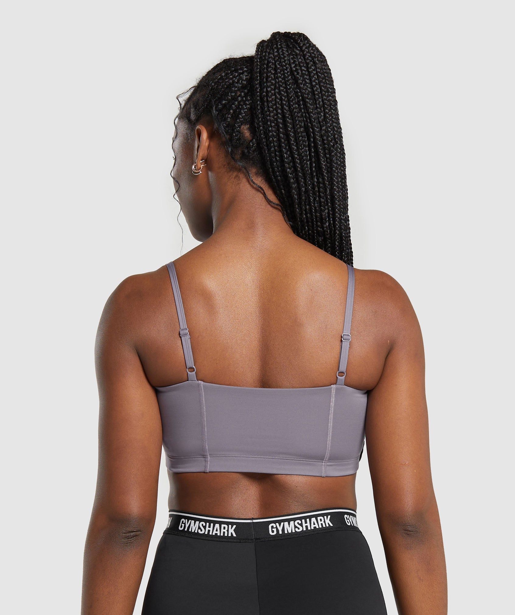 Bandeau Sports Bra in Fog Purple - view 2