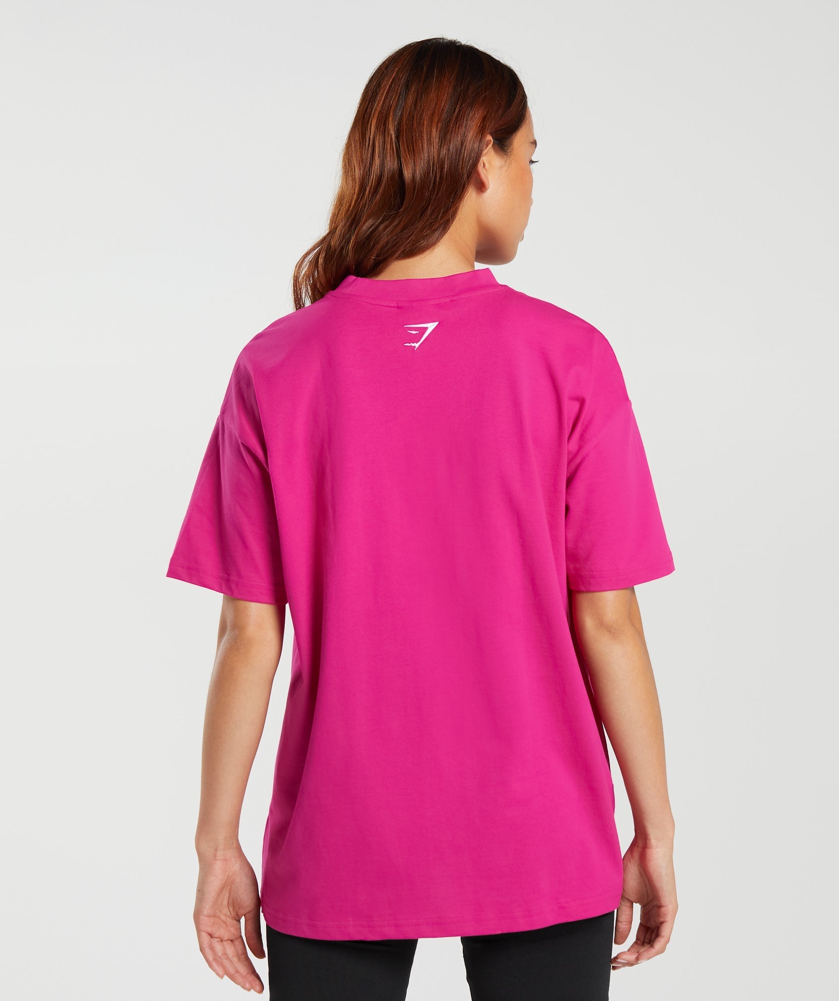 Block Oversized T-Shirt in Bold Magenta - view 2