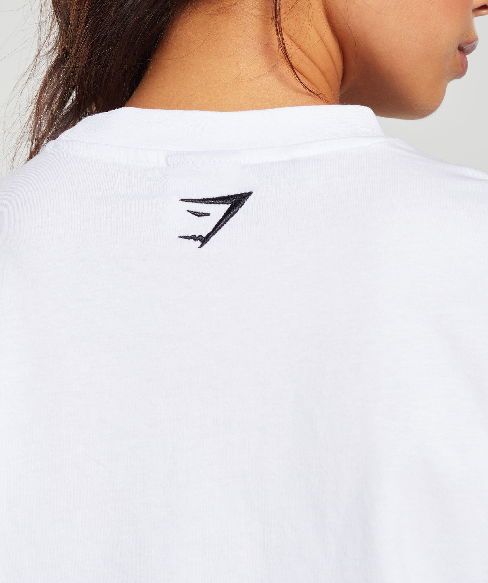 Block Oversized T-Shirt in White - view 6