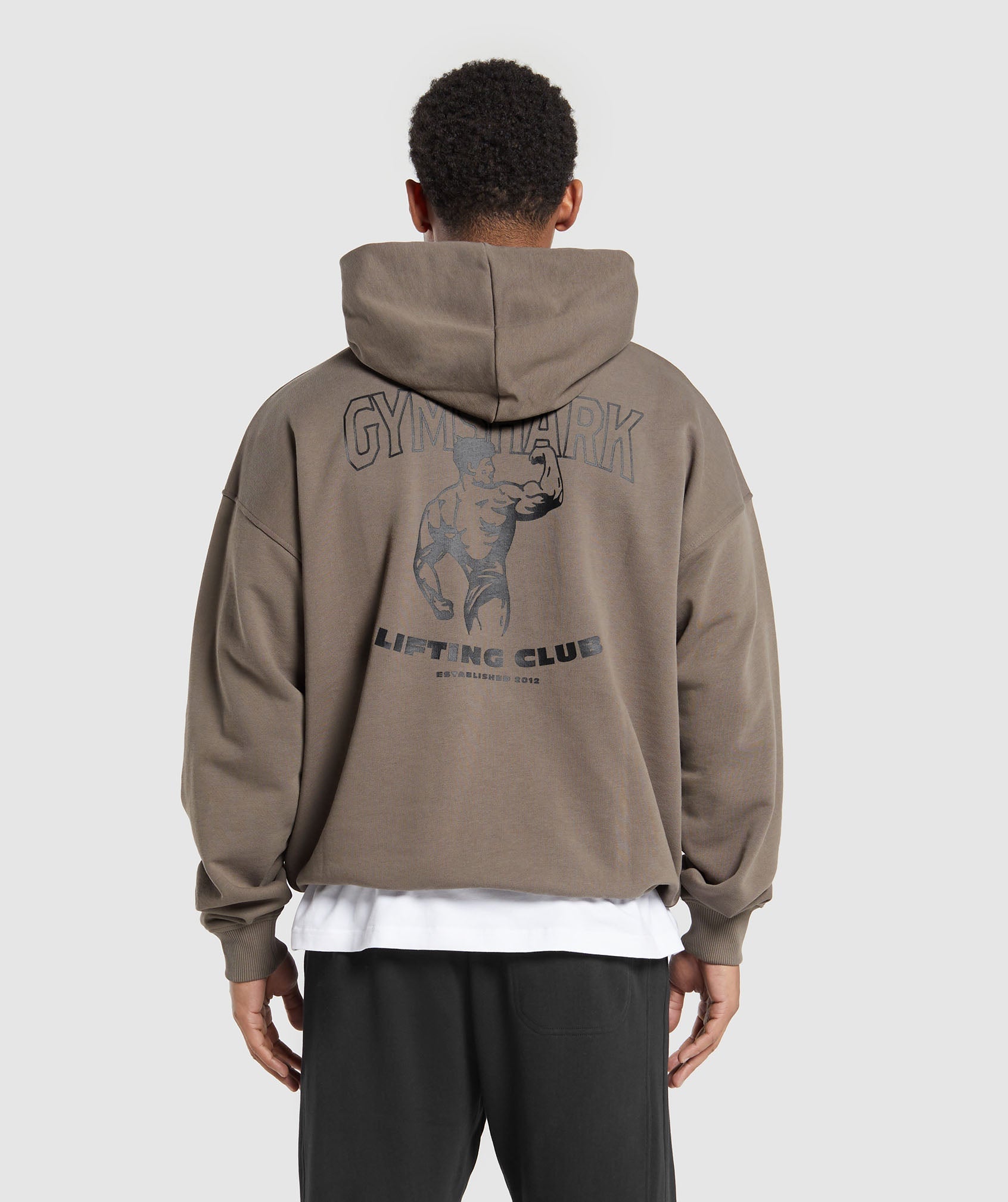 Built in the UK Hoodie en Camo Brown