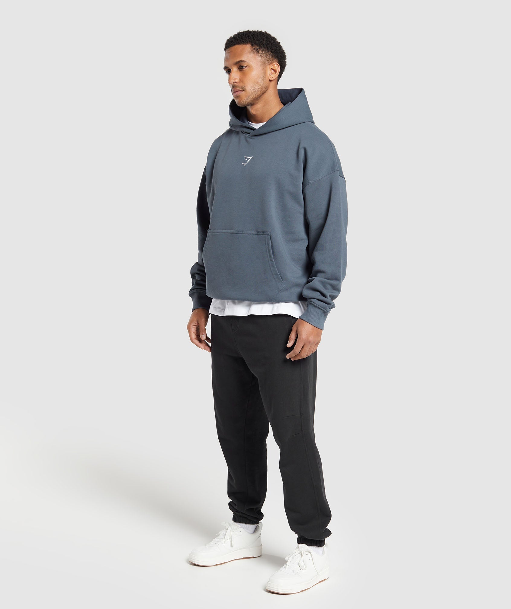 Built in the UK Hoodie in Titanium Blue - view 4