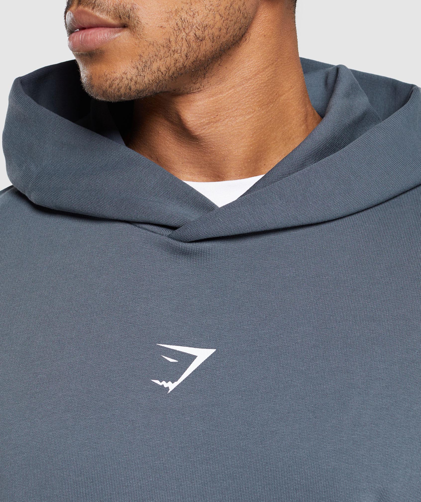 Built in the UK Hoodie in Titanium Blue - view 6