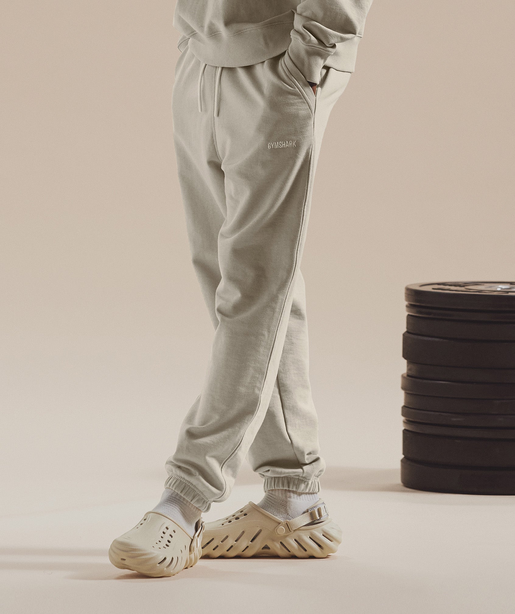 Rest Day Sweats Joggers in Pebble Grey - view 1