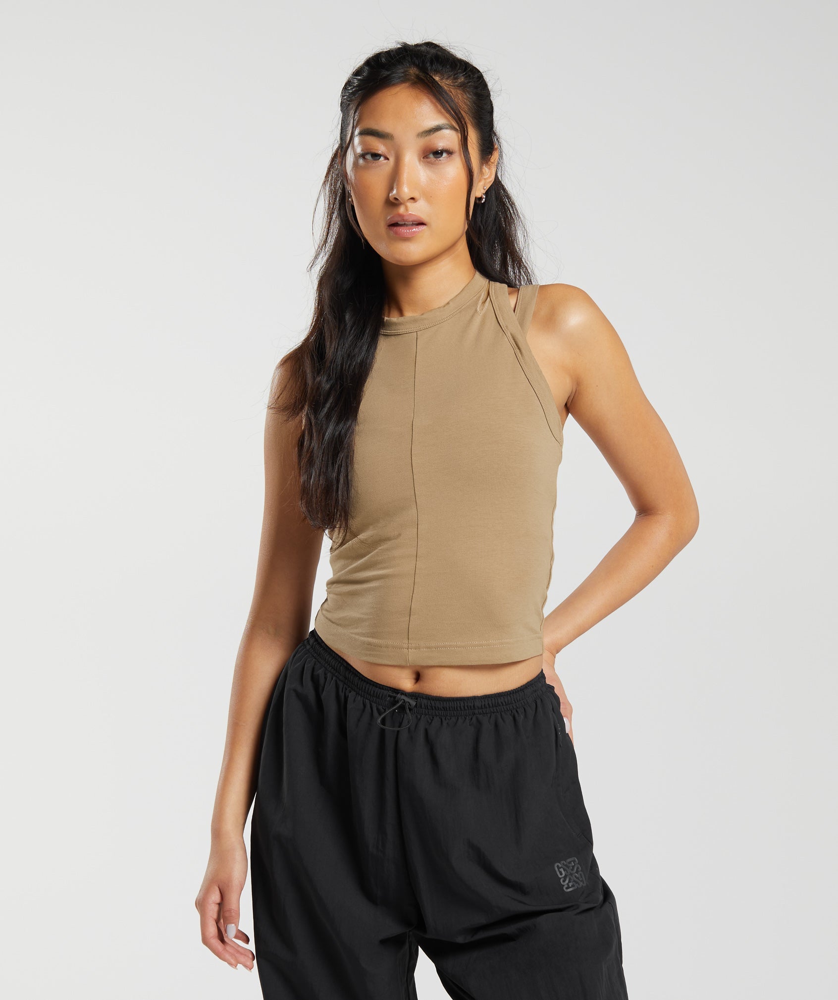 Cotton Strappy Midi Tank