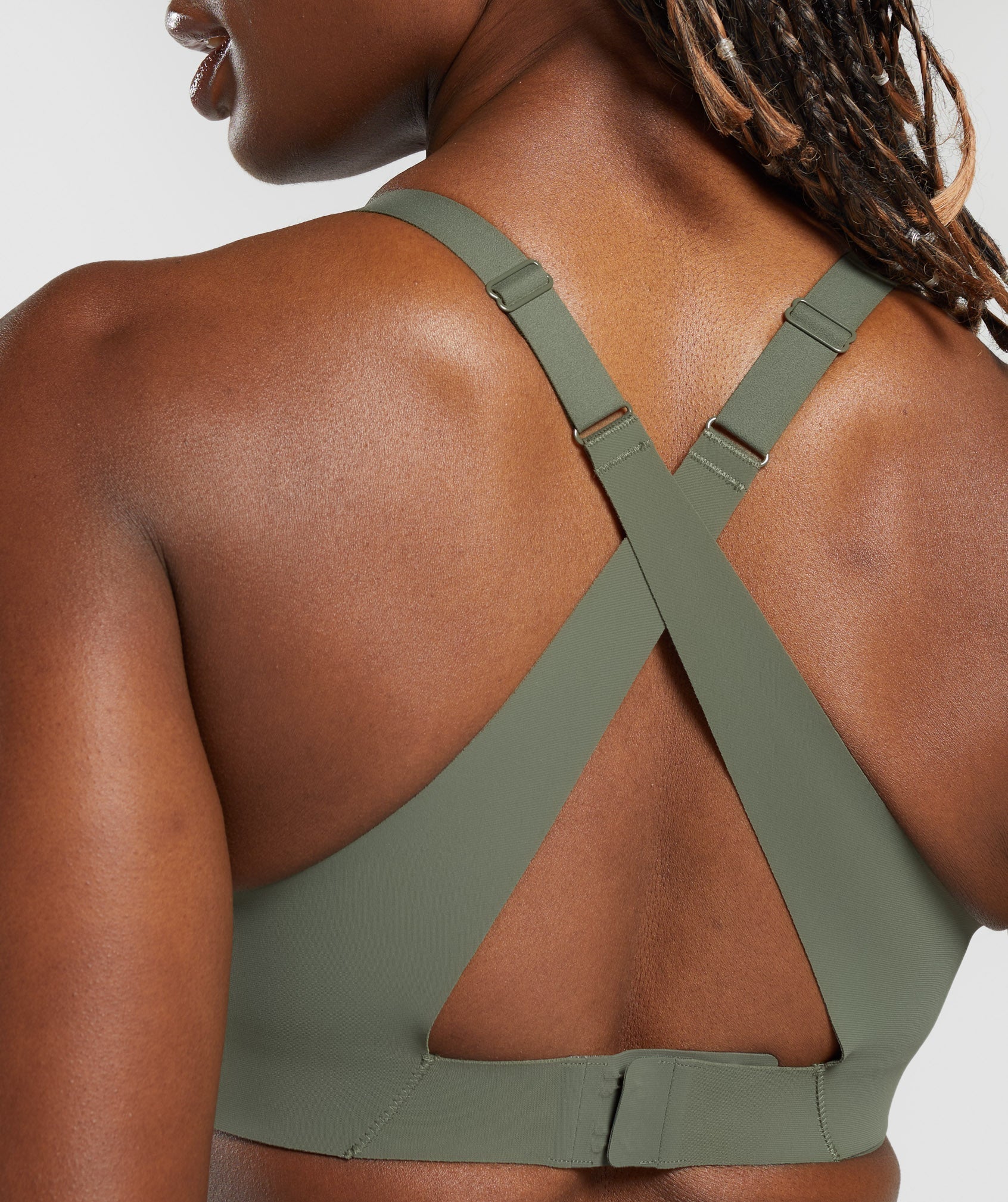 Nike cross back adjustable strap sports bra