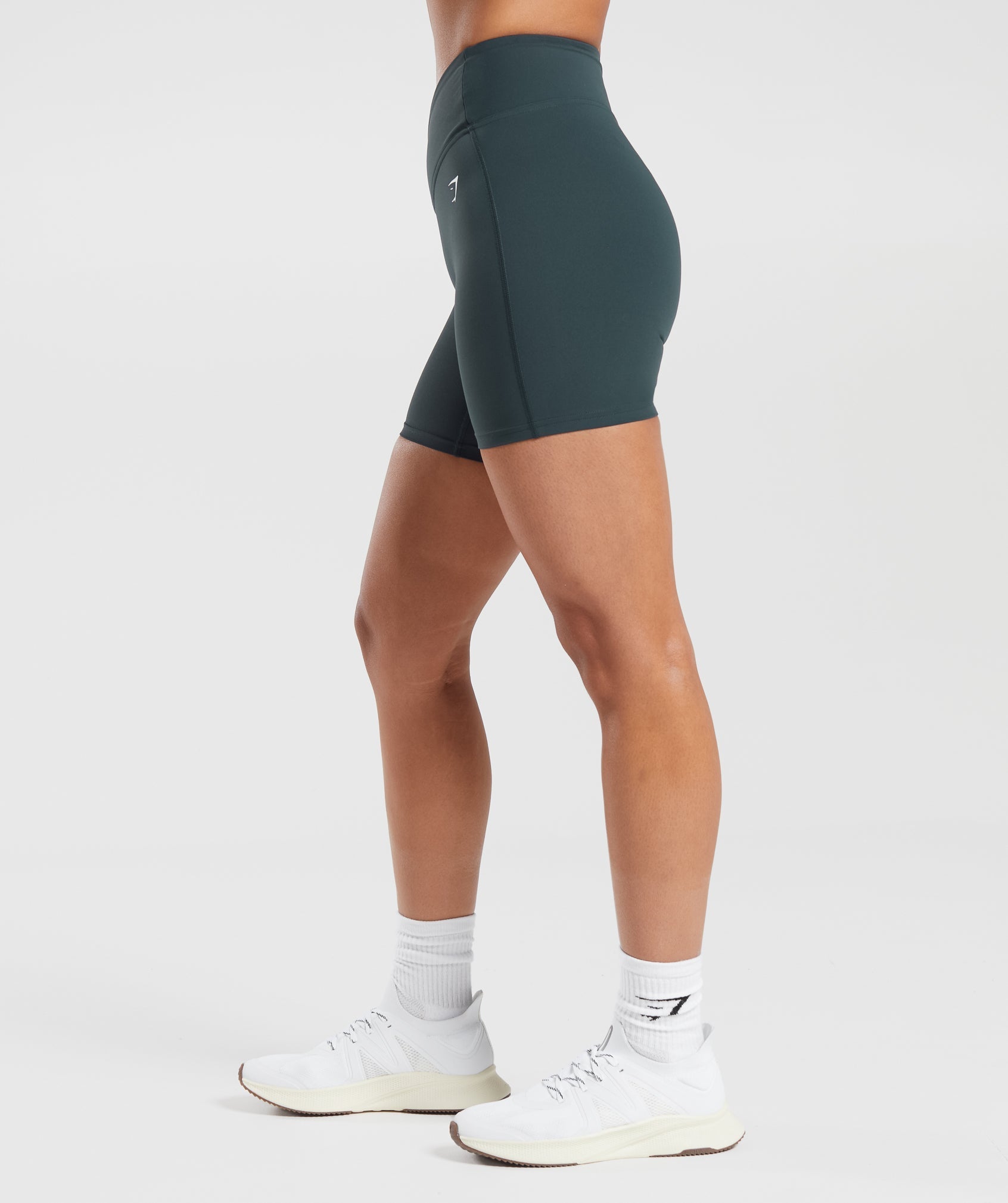 Crossover Shorts in Darkest Teal - view 3