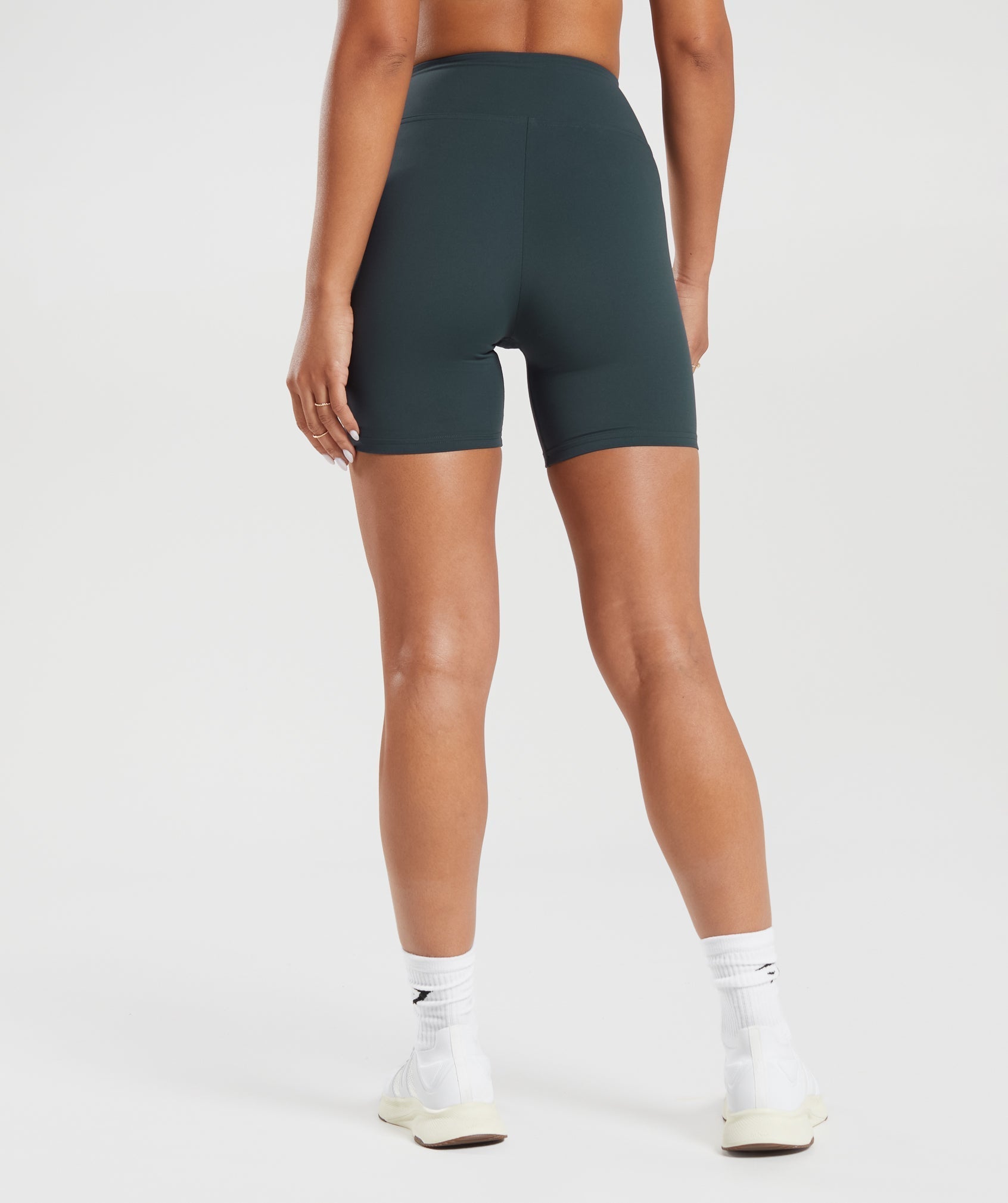 Crossover Shorts in Darkest Teal - view 2
