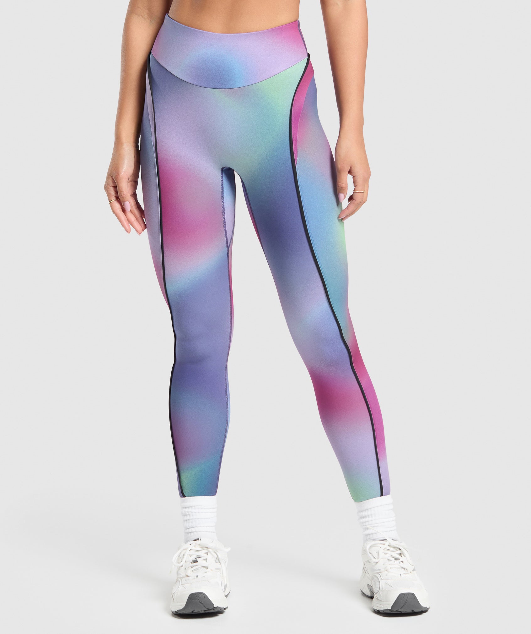 Contour Leggings en Mystic Lilac/Black