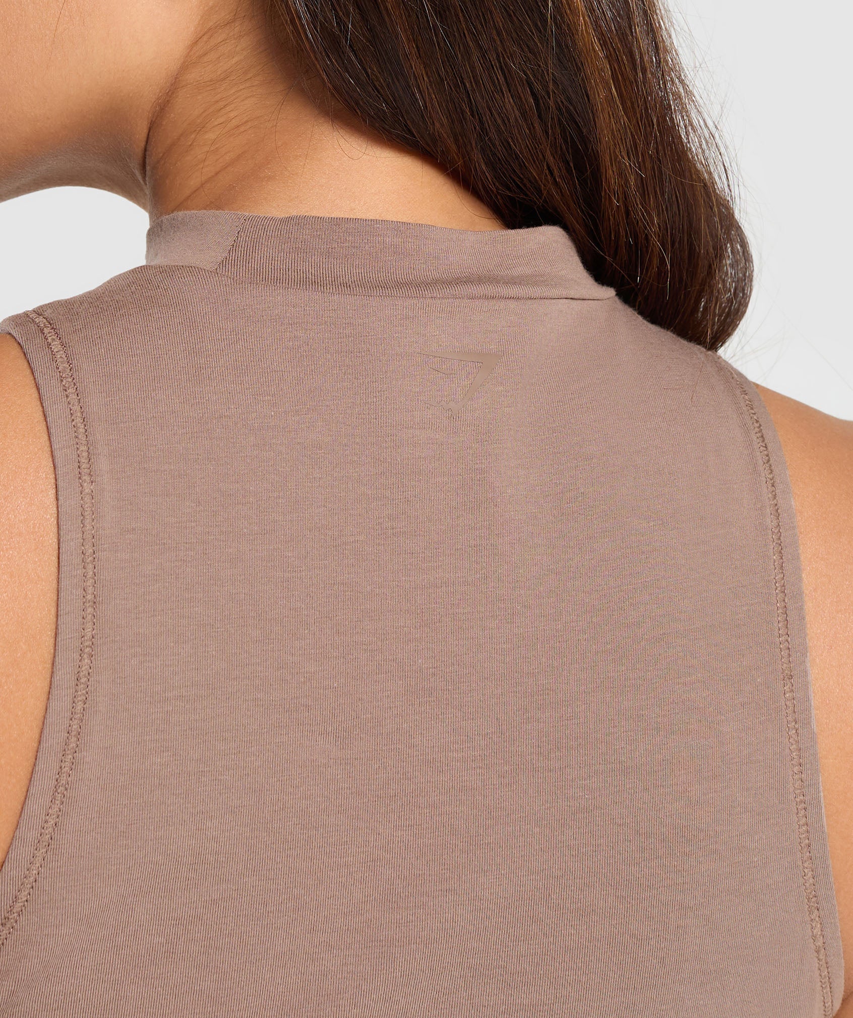 Cotton Tank in Mocha Mauve - view 5