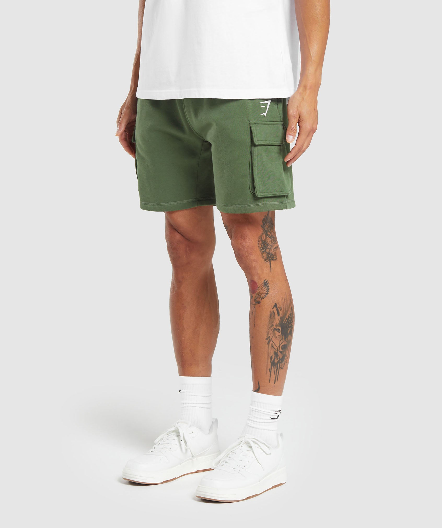 Crest Cargo Shorts in Core Olive - view 3