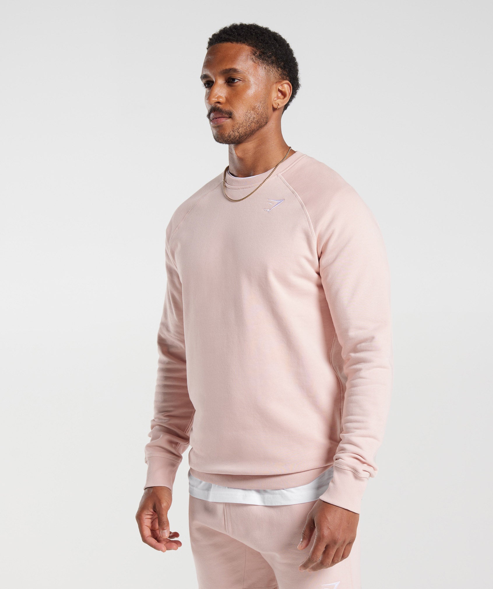 Crest Sweatshirt in Misty Pink - view 3