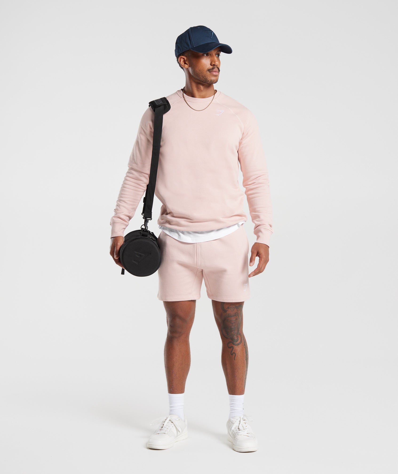 Crest Sweatshirt in Misty Pink - view 4