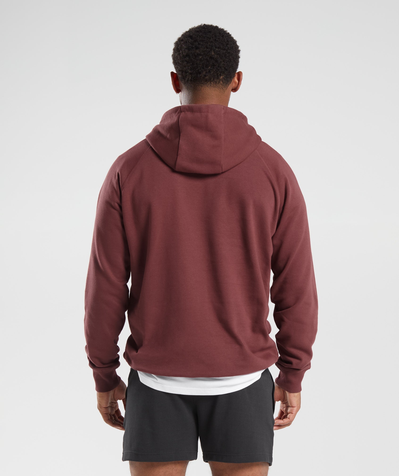 Crest Hoodie in Washed Burgundy - view 2
