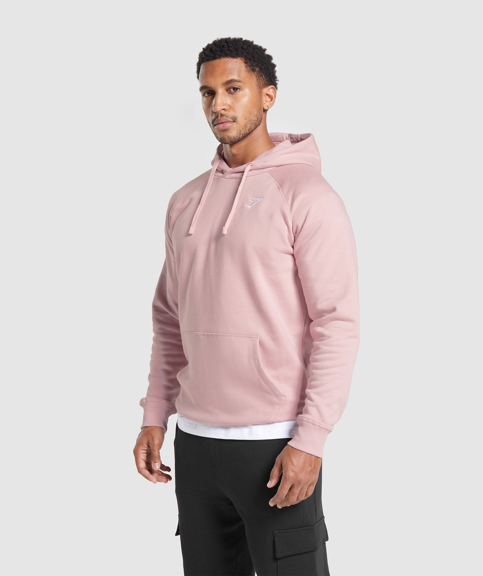 Crest Hoodie in Light Pink - view 3