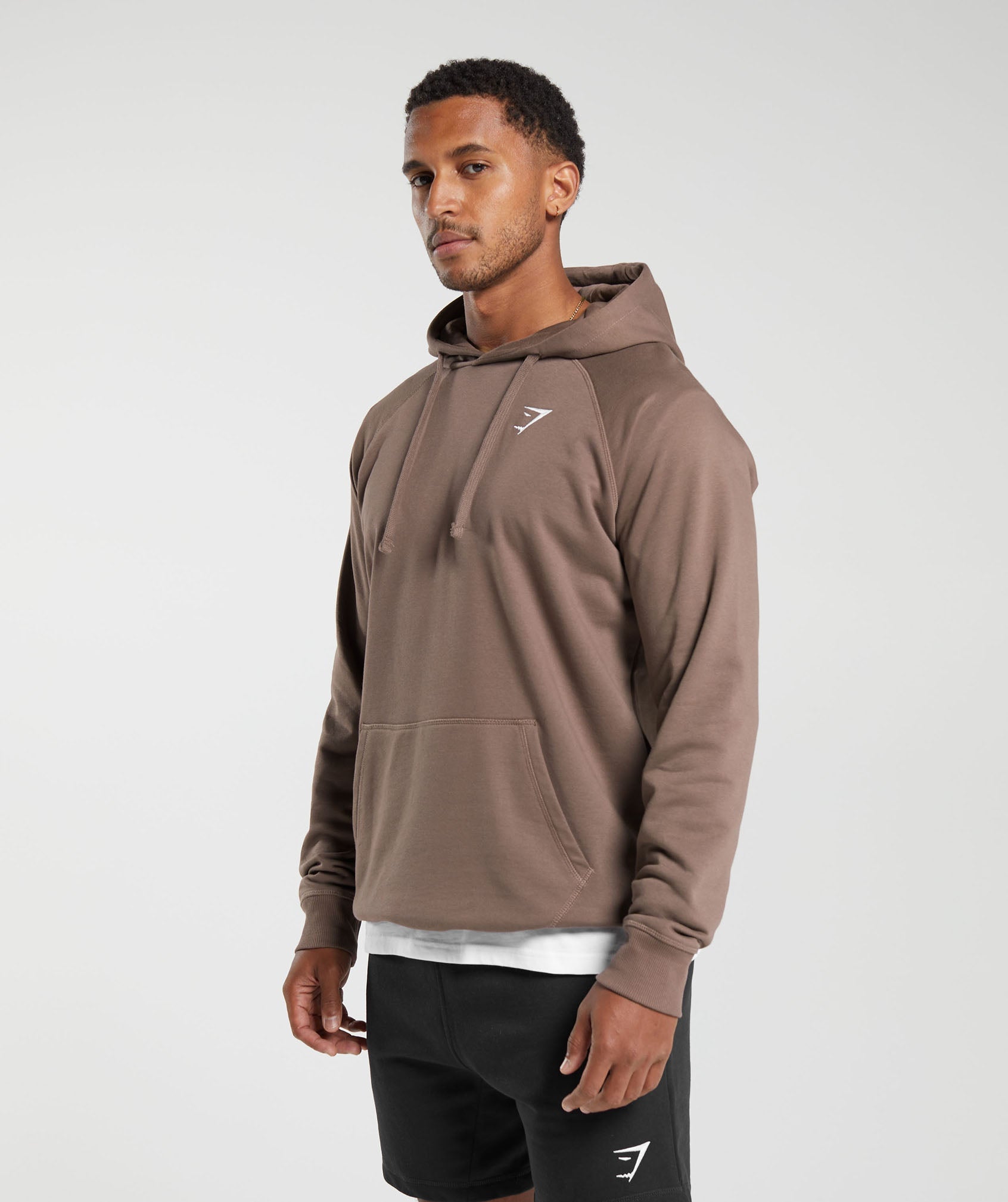 Crest Hoodie in Truffle Brown - view 3